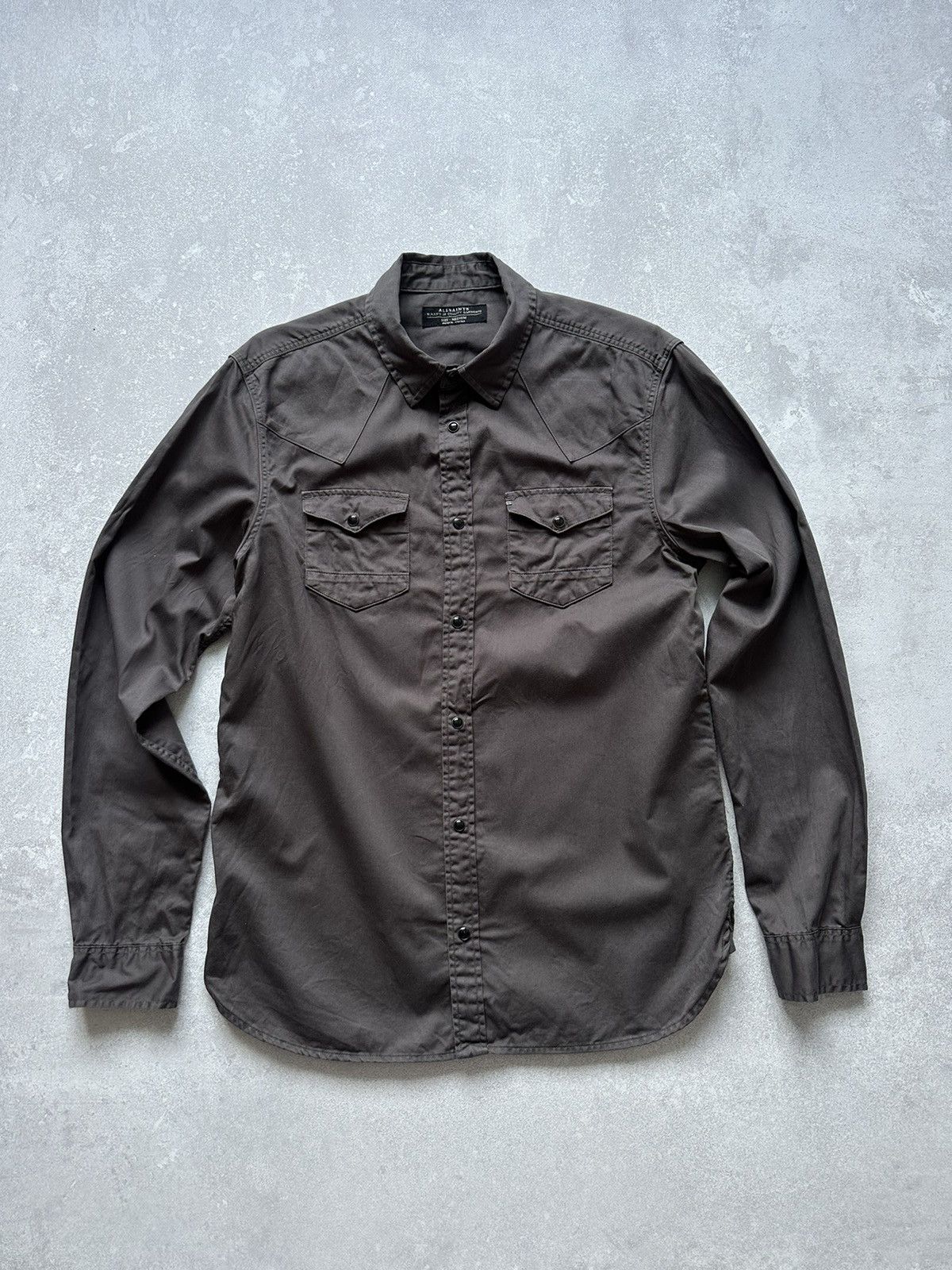 Allsaints shirts for men allsaints medium gray long sleeve Size US M / EU 48-50 / 2 - 1 Thumbnail