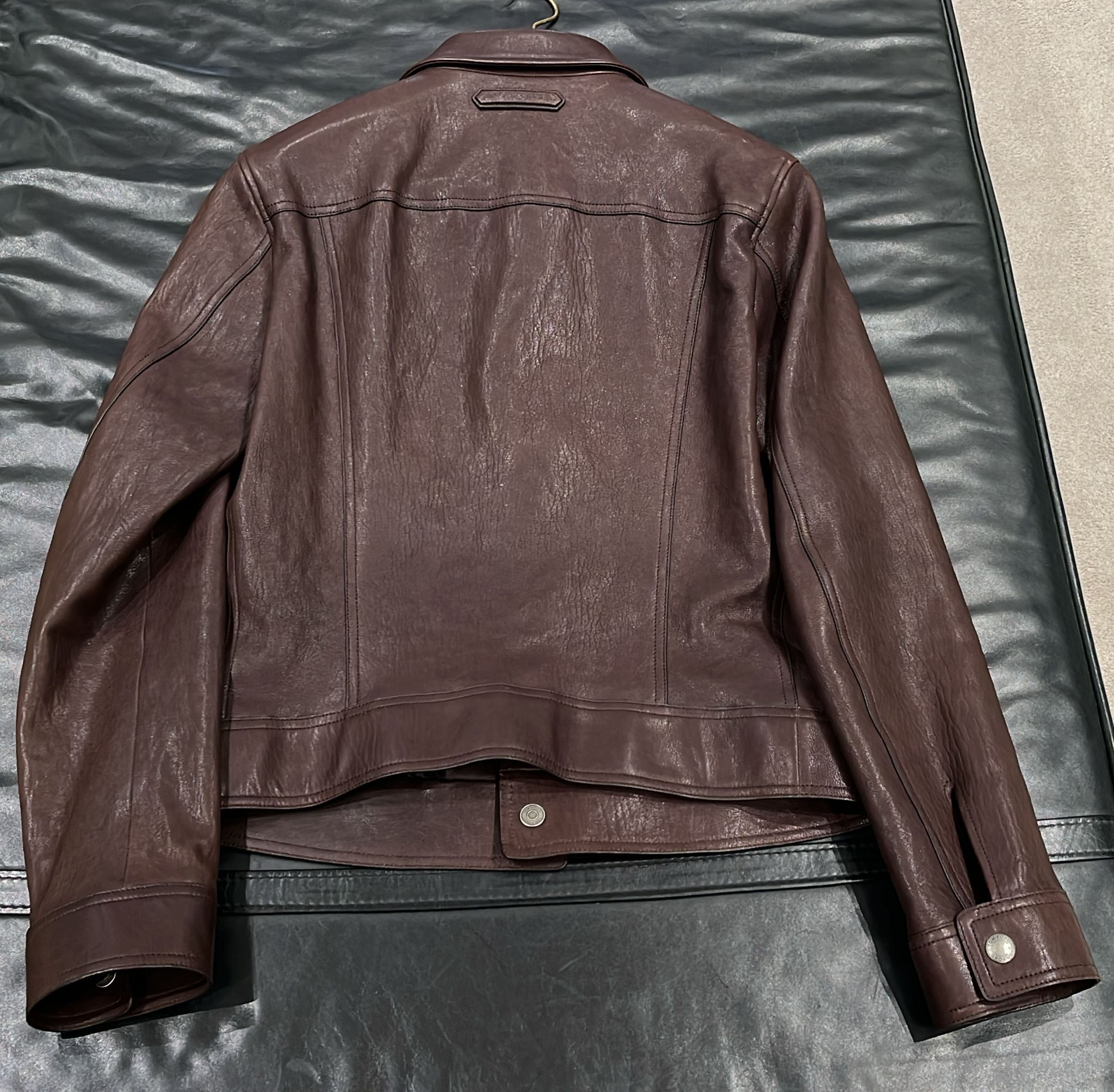Tom Ford o1loc1c0725 TFL854 Leather Wear Blouson Jacket in Brown Size US M / EU 48-50 / 2 - 3 Thumbnail