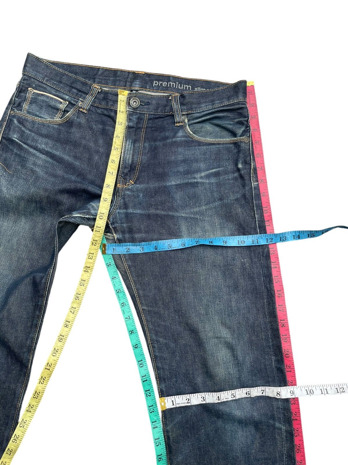 Designer × Gap Gap Selvedge Slim Straight Jeans Size US 35 - 15 Thumbnail