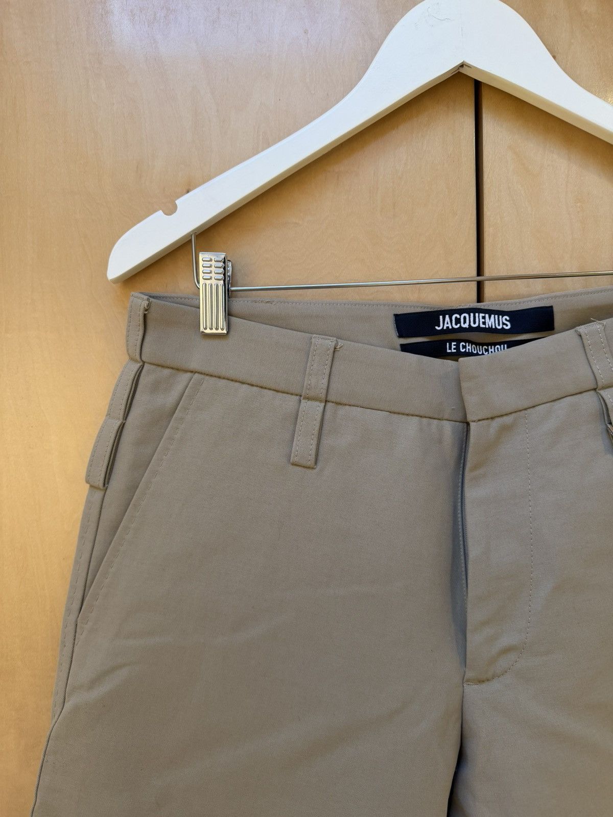 Jacquemus Men’s Beige Le Chouchou 'Le Pantalon Piccinni' Trousers Size US 31 - 2 Thumbnail