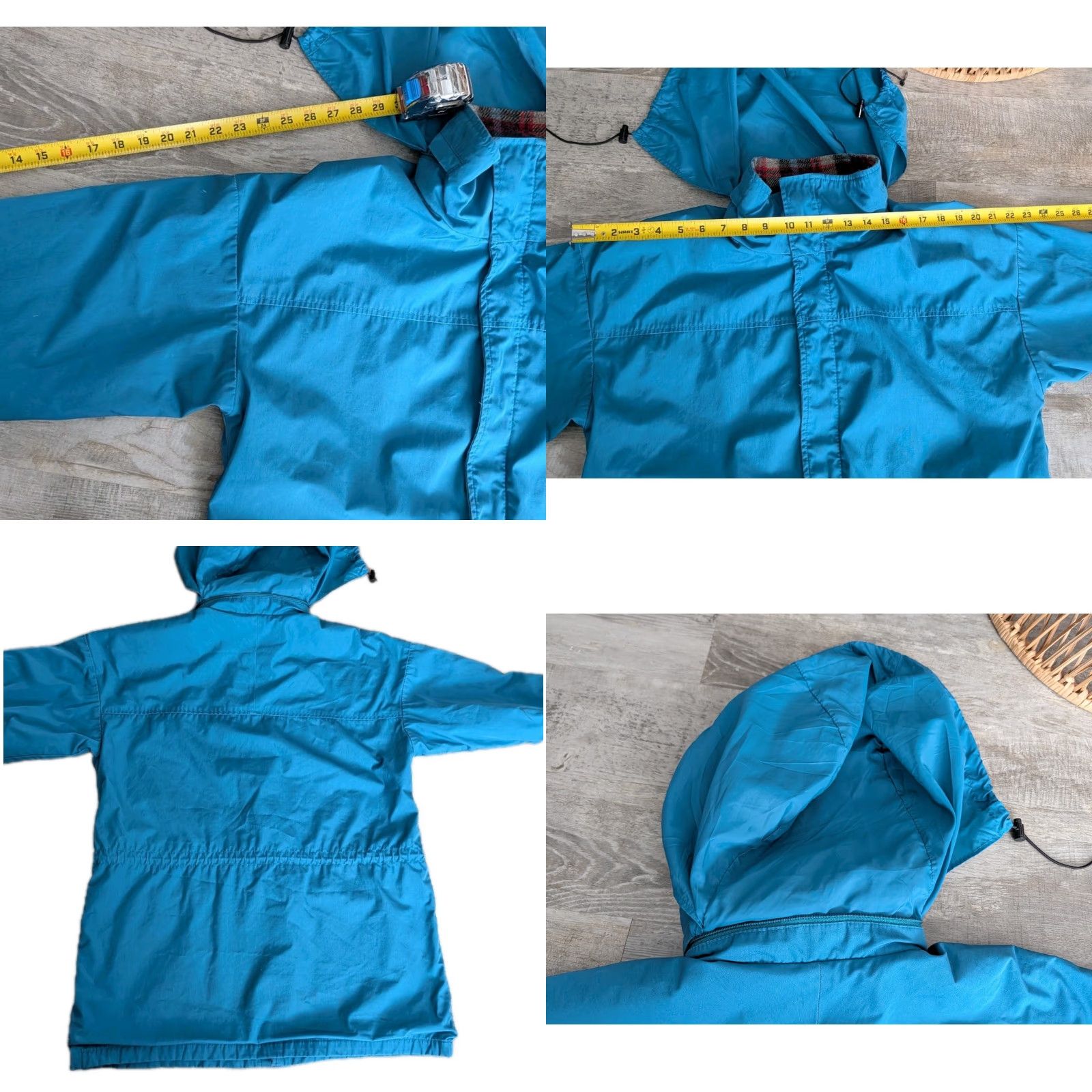 Vintage Vtg Woolrich Jacket Womens Sz M Wool Lined Coat Chore Wind Rain USA Made Teal Size M / US 6-8 / IT 42-44 - 10 Thumbnail