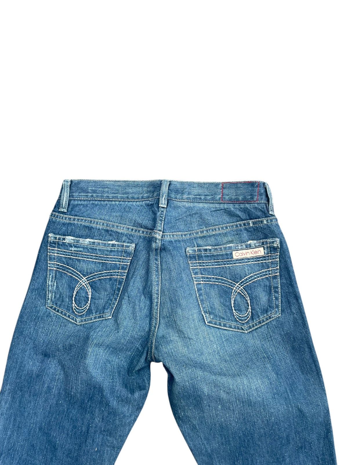 Calvin Klein × Vintage Vintage Calvin Klein Flare Distresed Denim Size 28" / US 6 / IT 42 - 7 Thumbnail