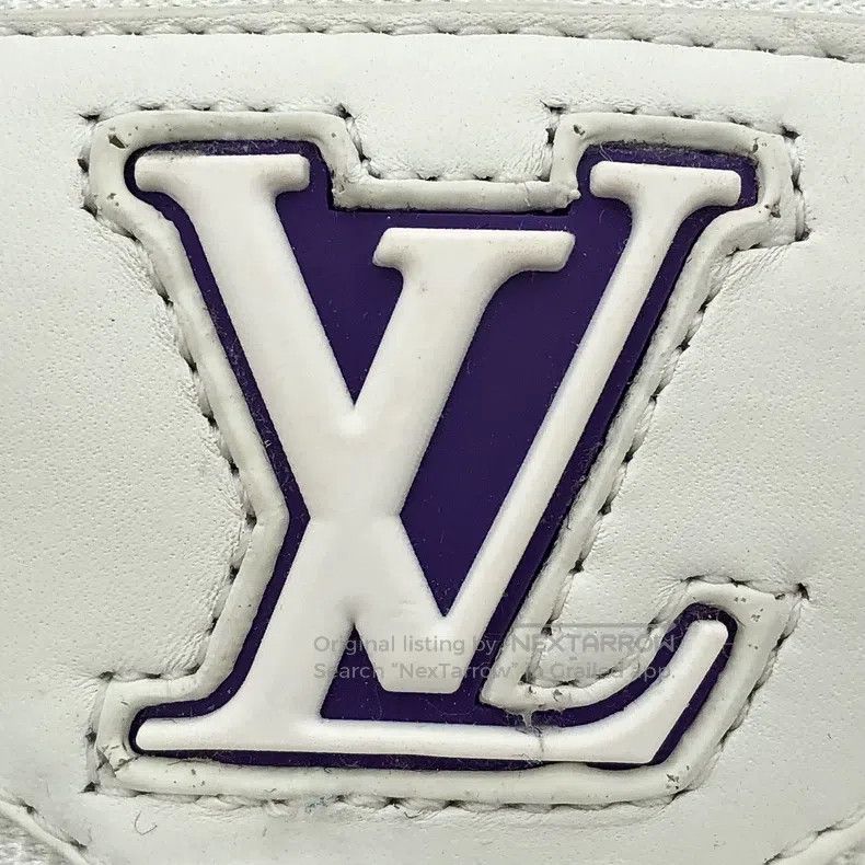 Louis Vuitton Louis Vuitton Trainer Maxi Small Fat Ding White Logo Lace- Size US 7.5 / IT 37.5 - 9 Thumbnail