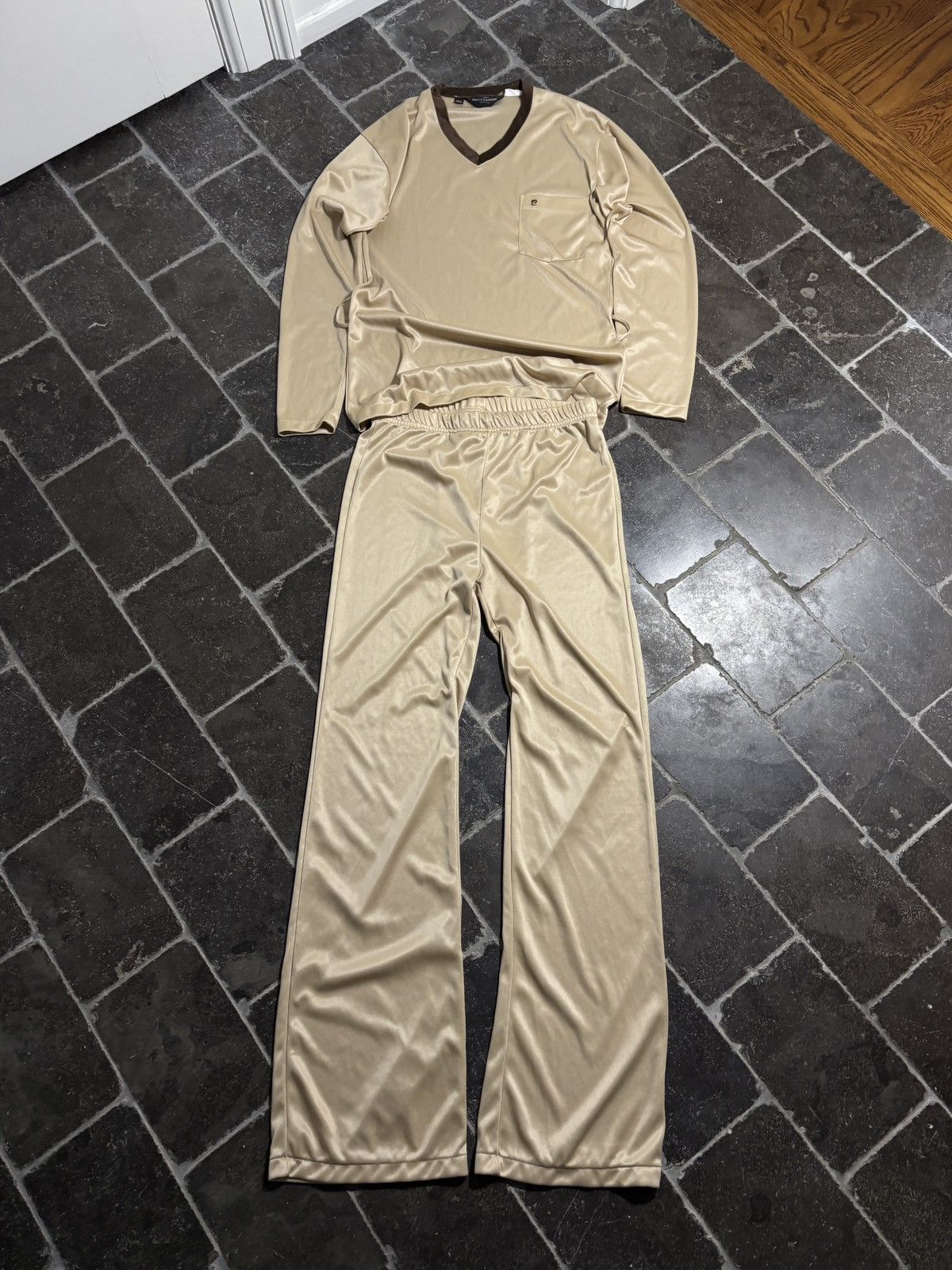 Pierre Cardin Space Age Vintage Pierre Cardin Pyjamas Sleep Set 2pc 1970s Size US 28 / EU 44 - 11 Thumbnail