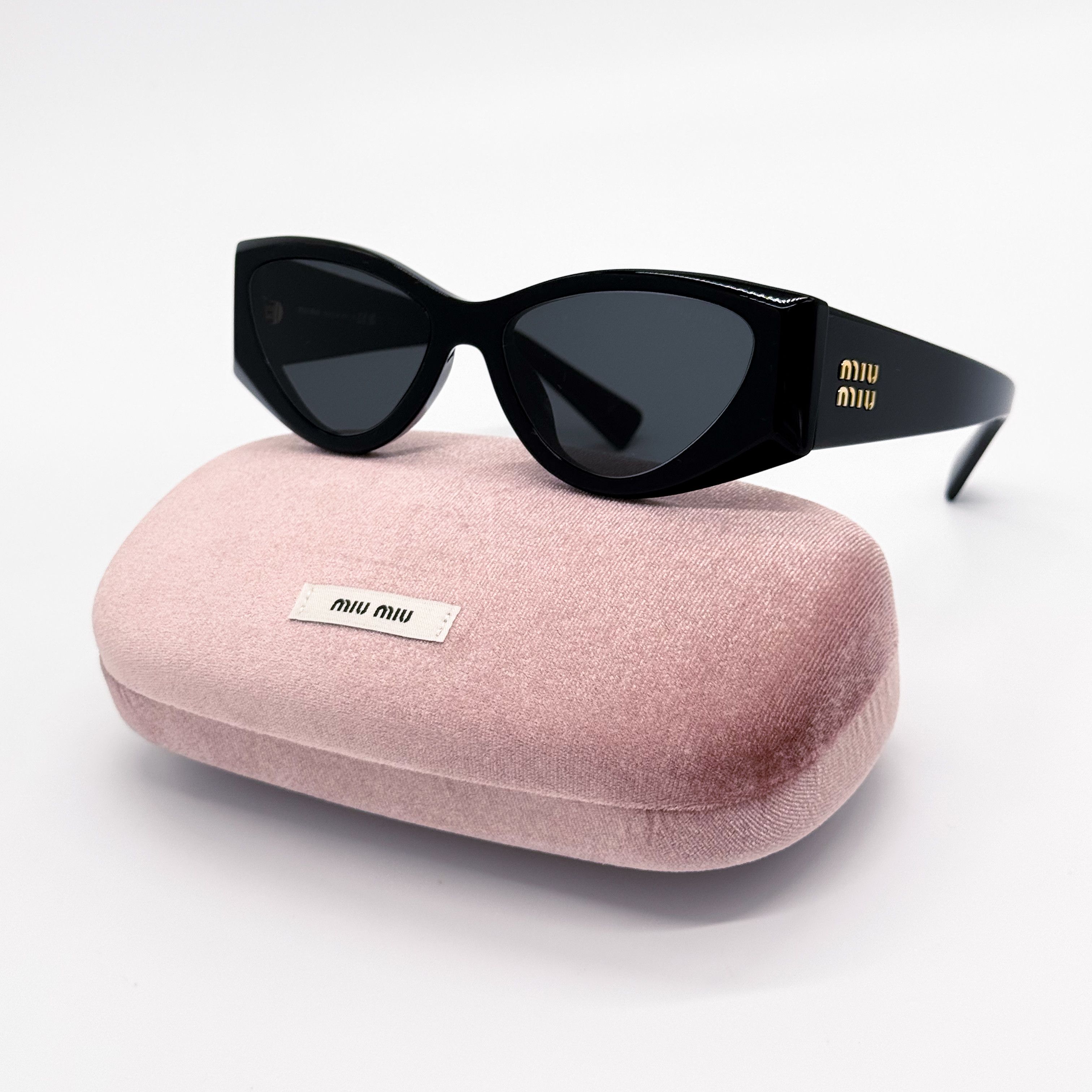 Miu Miu NEW MIU MIU MU06YS 1AB5S0 SUNGLASSES SMU 06Y 1AB5S0 BLACK Size ONE SIZE - 1 Thumbnail