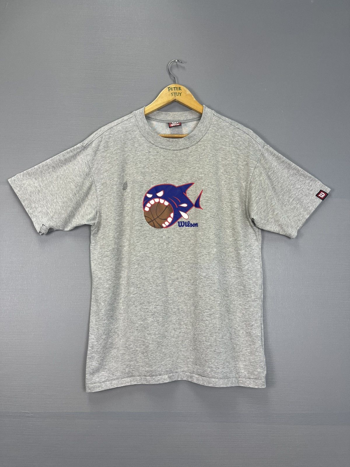 Wilson Vintage Wilson Piranha Logo T-Shirt Size US L / EU 52-54 / 3 - 1 Thumbnail