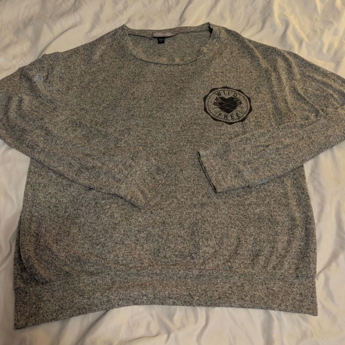 Gap Purple Snow Wild Free Grey Thin Stretchy Sweater Womens XL Size XL / US 12-14 / IT 48-50 - 1 Thumbnail