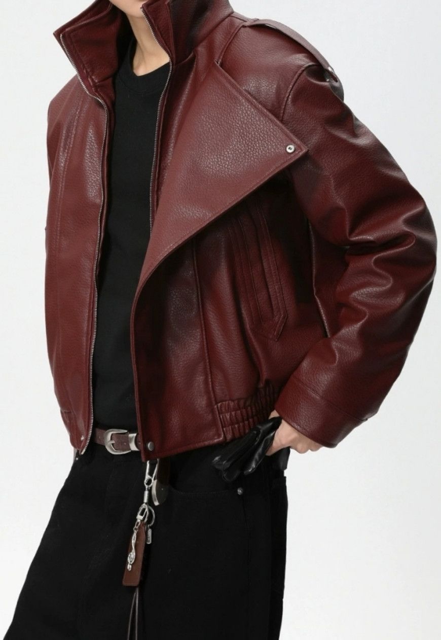 Other Men’s Retro PU leather premium coat Size US M / EU 48-50 / 2 - 3 Thumbnail