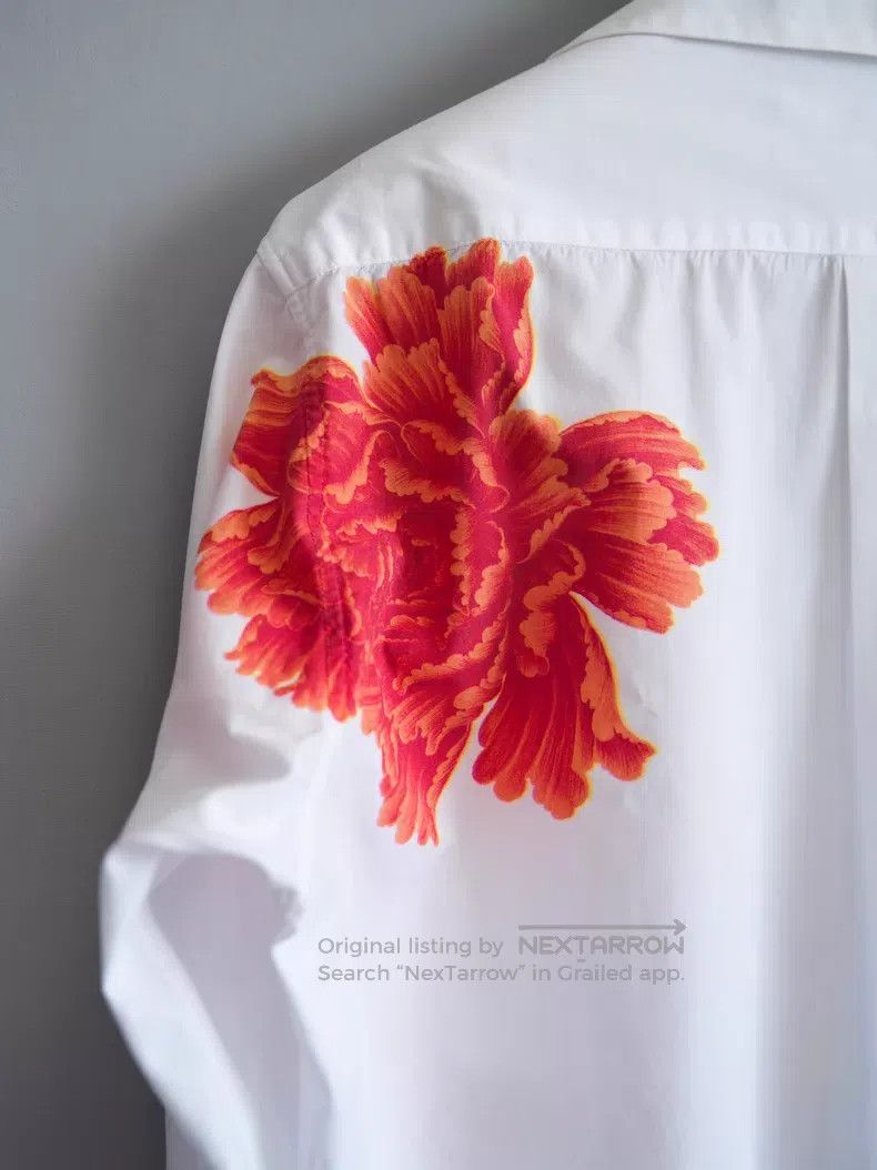 Yohji Yamamoto Yohji Yamamoto Size 4 05AW Yuzen-dyed peony blouse| Size XL / US 12-14 / IT 48-50 - 5 Thumbnail