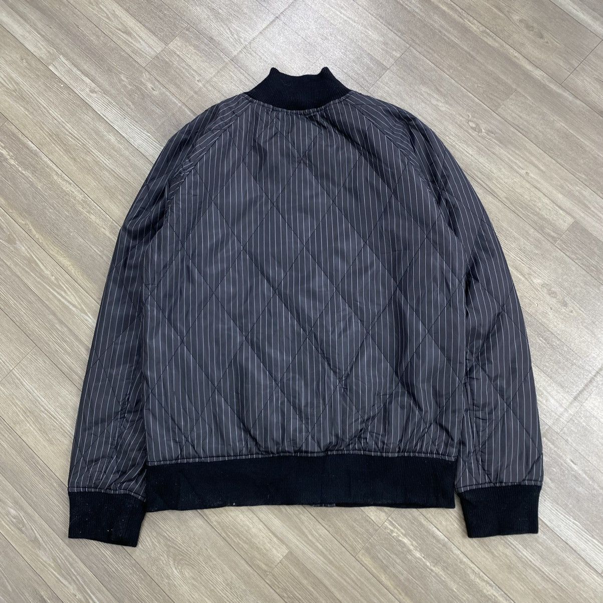 semanticdesign 2000s Vintage SematicDesign Quilted Striped Inner Jacket Size US L / EU 52-54 / 3 - 9 Thumbnail