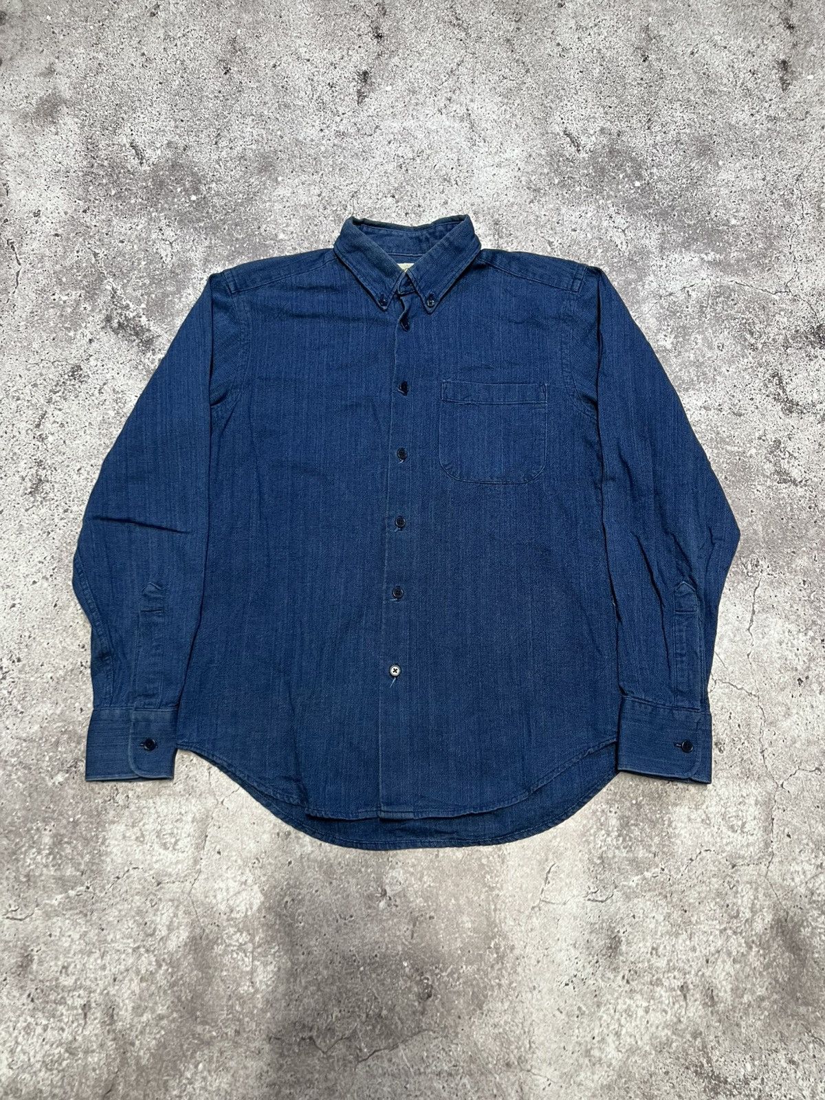 Naked & Famous Naked & Famous Denim Indigo Button Up Long Sleeve Shirt M Size US M / EU 48-50 / 2 - 1 Thumbnail