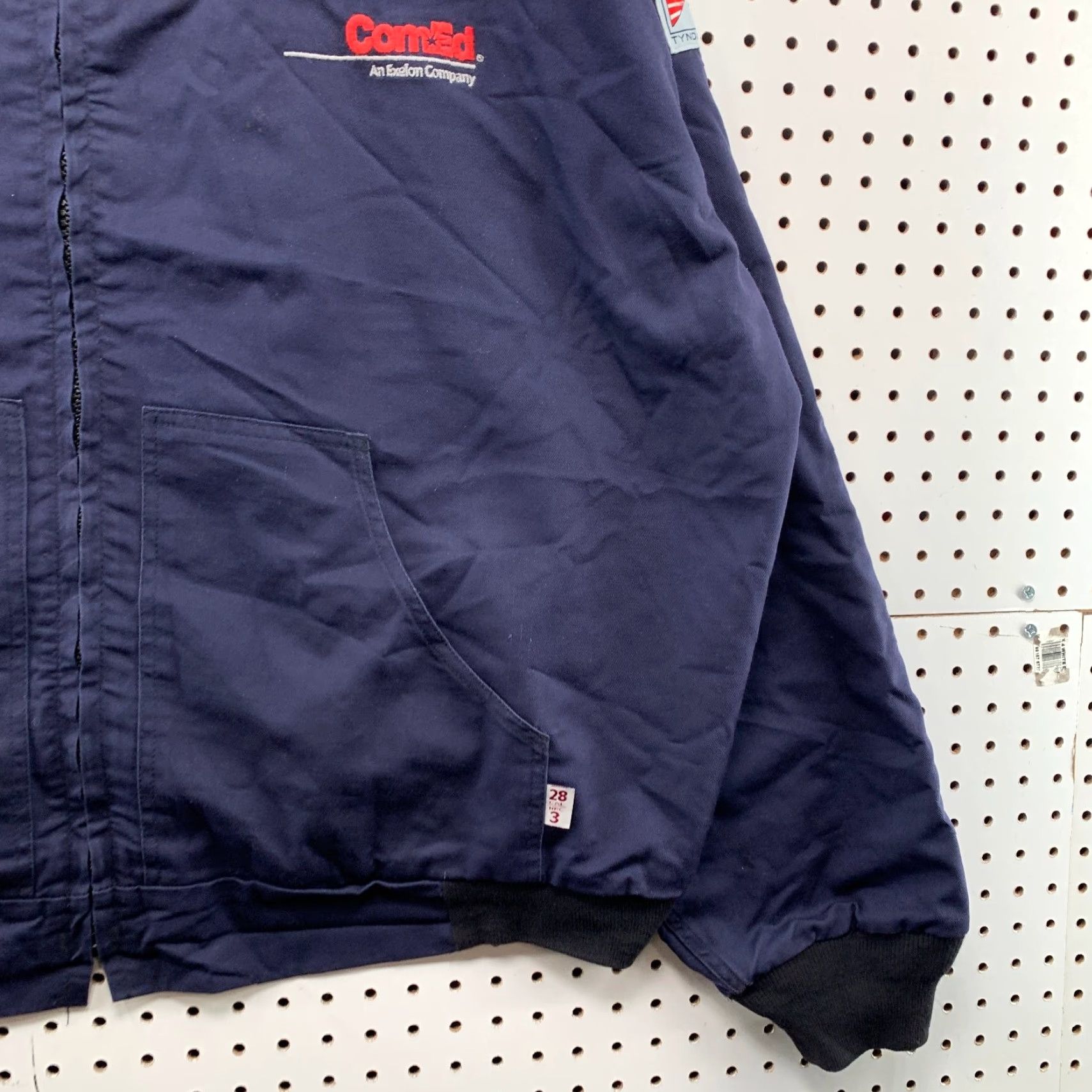 Vintage Tyndale FR Jacket Mens 5XL Canvas Blue Hooded Fire Resistant Workwear Jacket Size US XXL / EU 58 / 5 - 4 Thumbnail