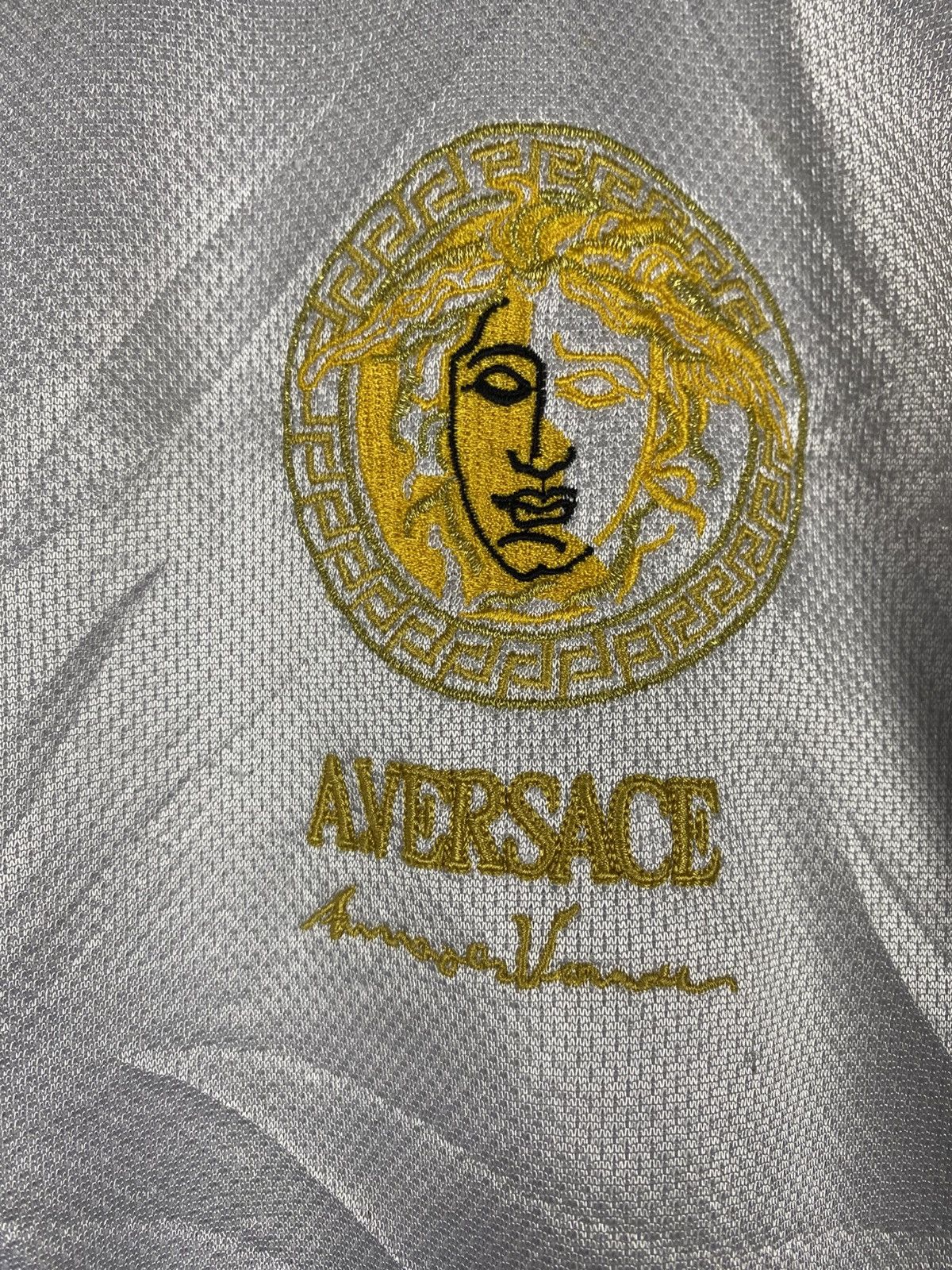 Japanese Brand A.VERSACE Medusa Track Jacket Black White Gold Embroidery Size US M / EU 48-50 / 2 - 7 Thumbnail