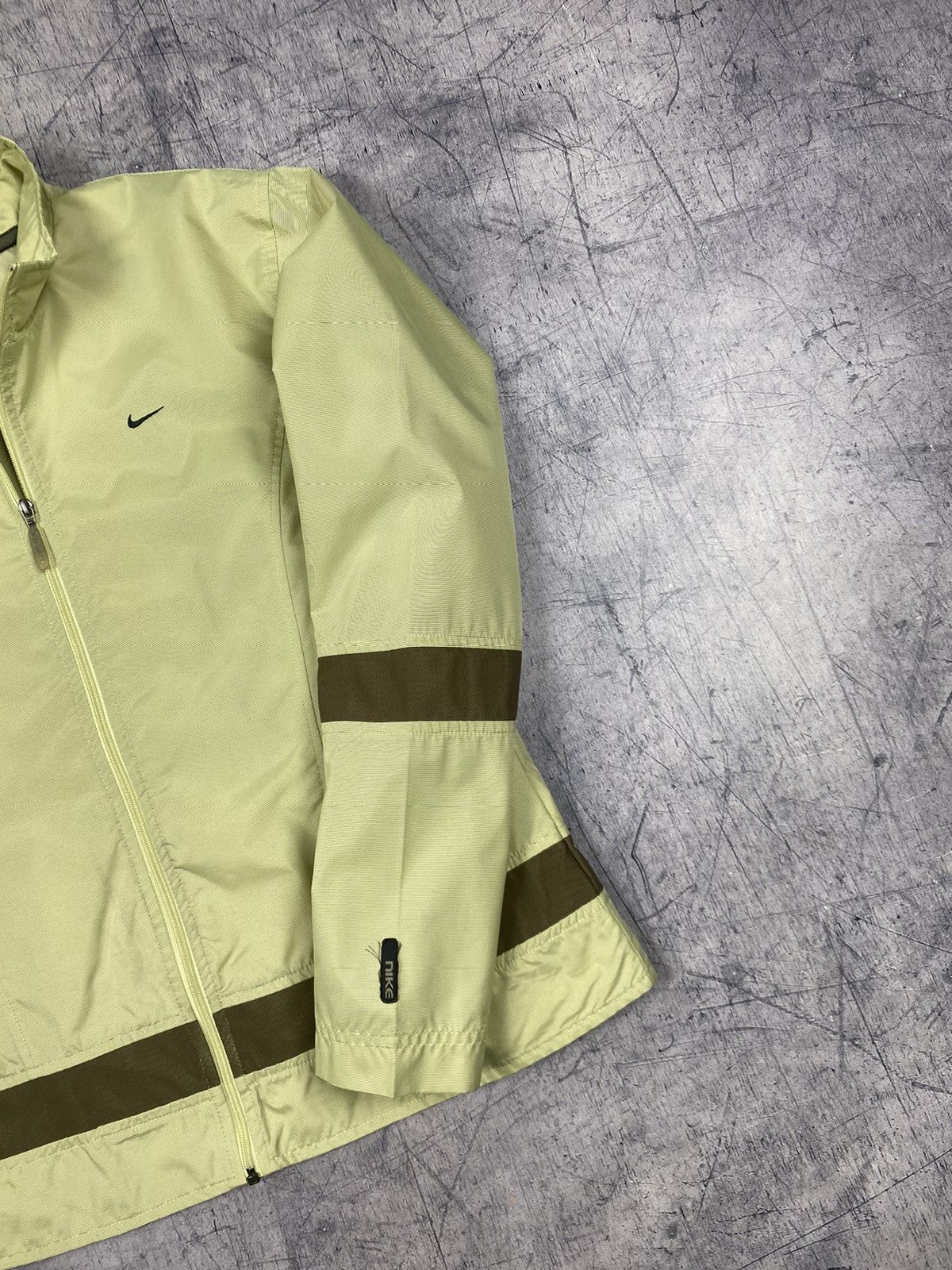 Nike × Vintage Vintage Nike Swoosh Drill Track Jacket Bomber Size L / US 10 / IT 46 - 4 Thumbnail