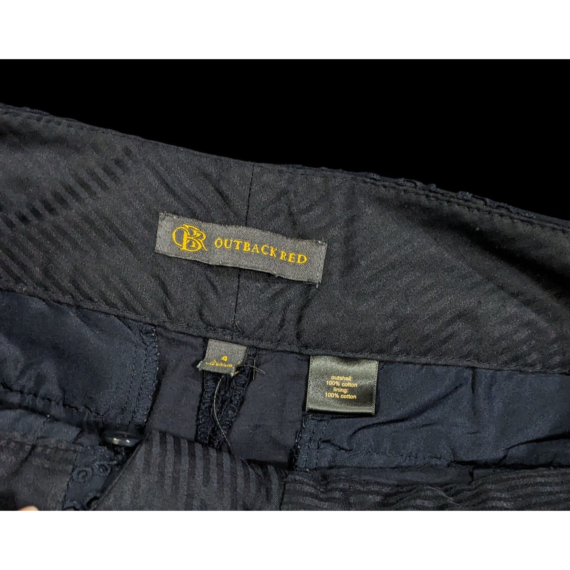 Other Casual Navy Eyelet Embroidered Shorts by Outback Red Size 27" / US 4 / IT 40 - 3 Thumbnail