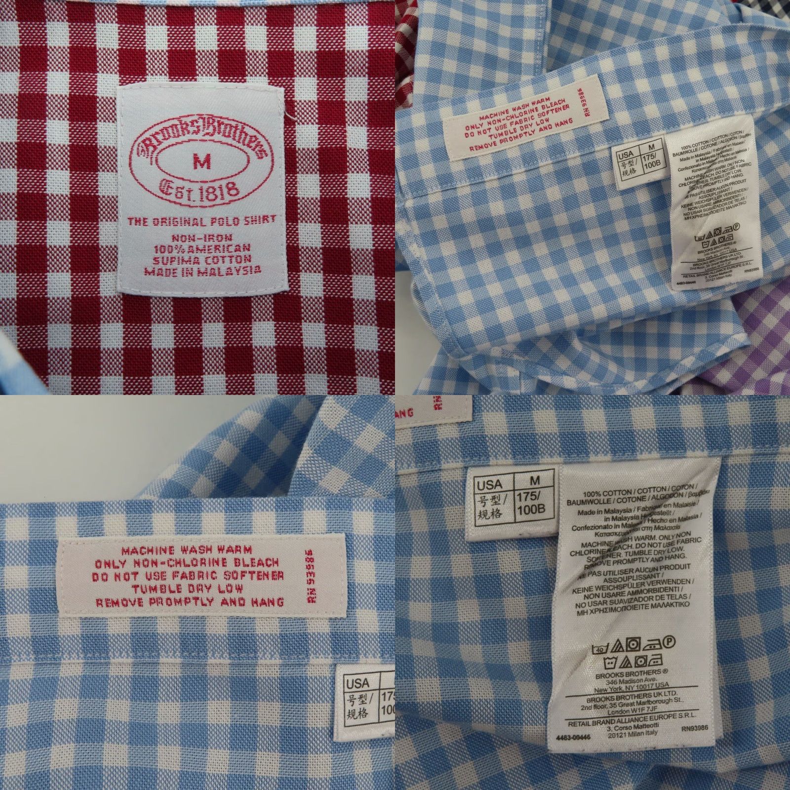Brooks Brothers Brooks Brothers Button-Up Shirt Medium Regular Colorblock Gingham Long Sleeve Size US M / EU 48-50 / 2 - 8 Thumbnail
