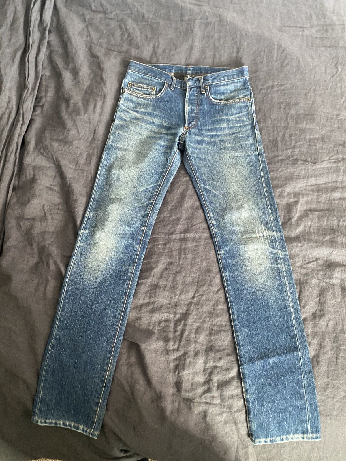 Dior hedi dior AW06 clawmark denim Size US 27 - 1 Thumbnail