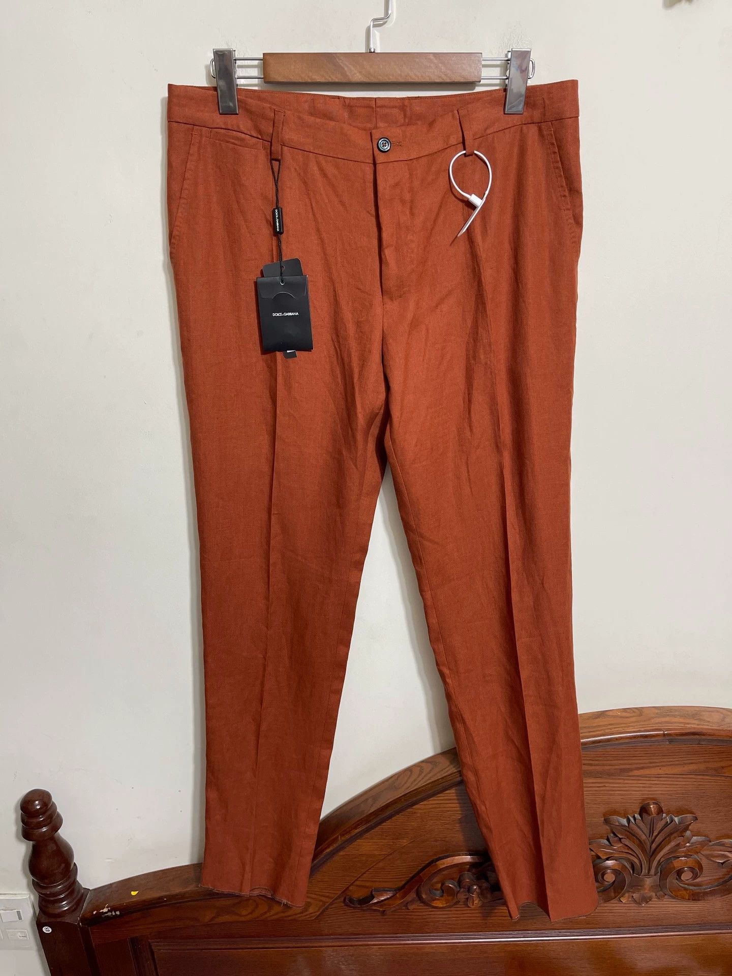 Dolce & Gabbana Dolce&Gabbana Linen Slim Pants 50 Size US 34 / EU 50 - 1 Thumbnail