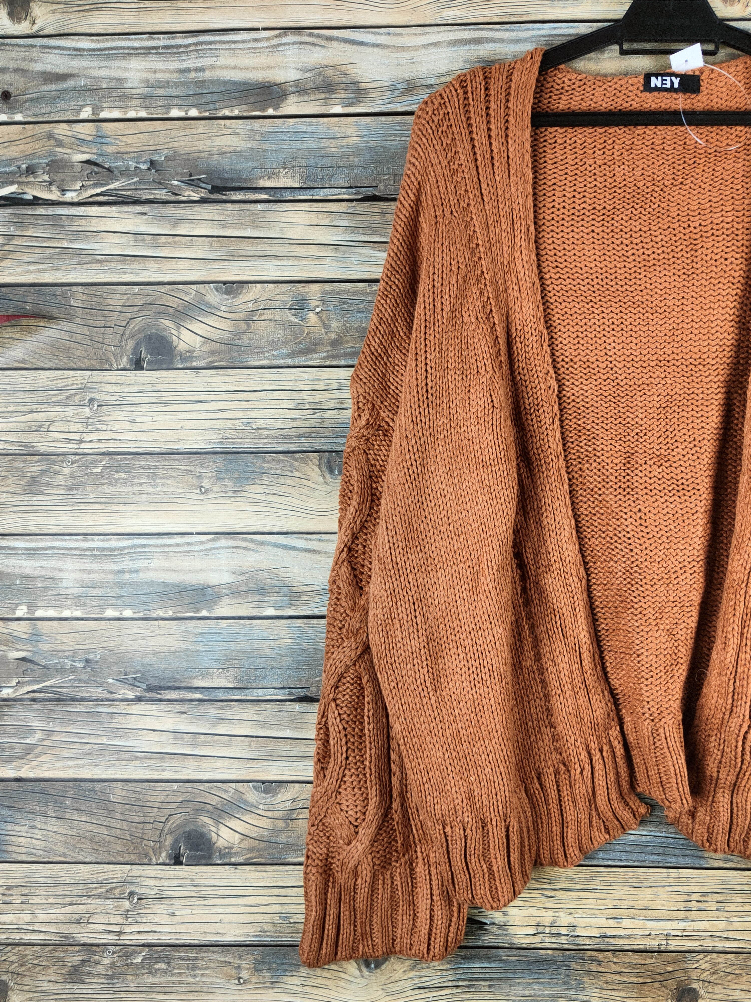 Japanese Brand DL Ney Brown Knitwear Cardigan #46-146 Size M / US 6-8 / IT 42-44 - 3 Thumbnail