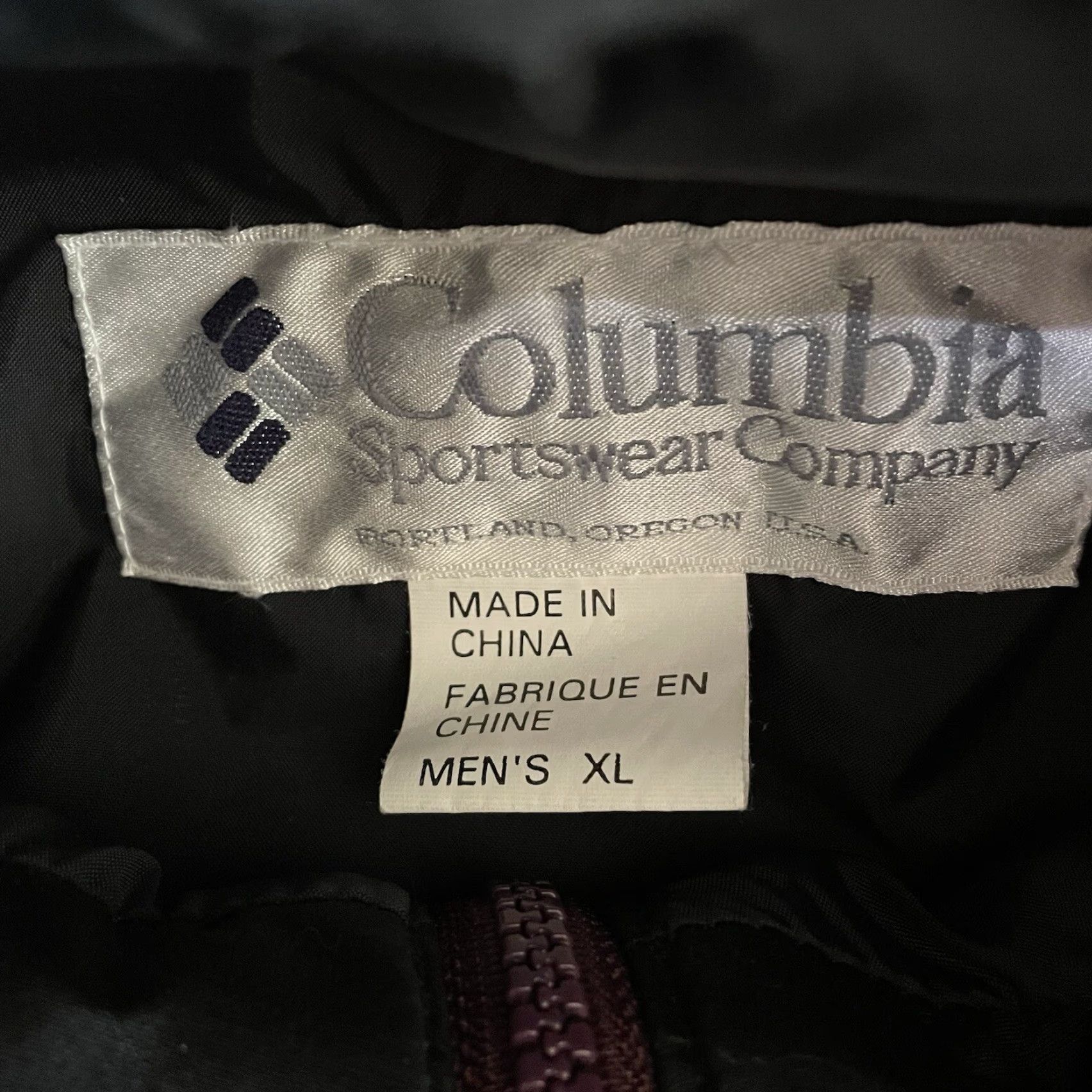 Rains VINTAGE Columbia Ski Jacket Windbreaker Men XL Purple Nylon Hooded Snowboard Wind Rain Size US XL / EU 56 / 4 - 2 Thumbnail