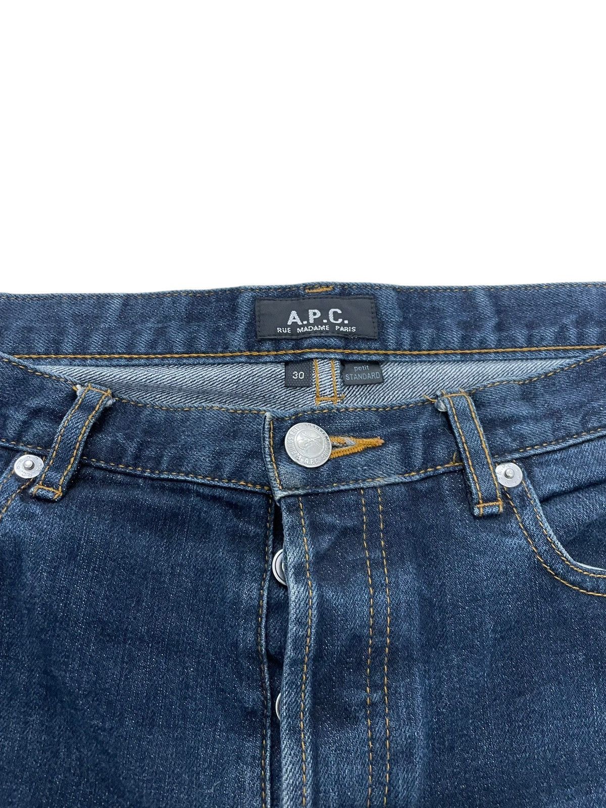 A.P.C. 2000s A.P.C. Skinny Blue Jeans (30x30) Size US 30 / EU 46 - 3 Thumbnail