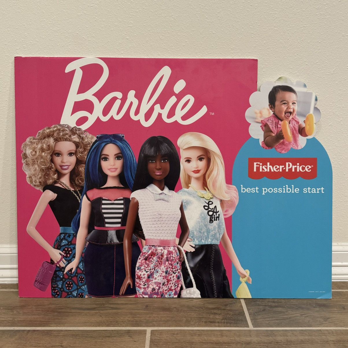 Other × Vintage 2017 Barbie Fisher-Price Retail Store Promo Sign 22x29 Size ONE SIZE - 1 Thumbnail