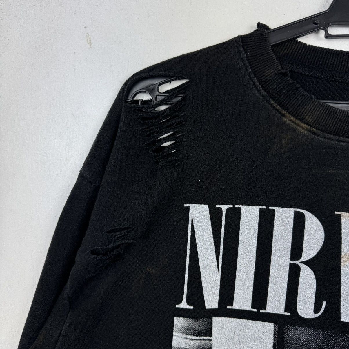 Band Tees Thrashed Nirvana Bleach Distress Sweatshirt VolcanAphrodite Size US M / EU 48-50 / 2 - 4 Thumbnail