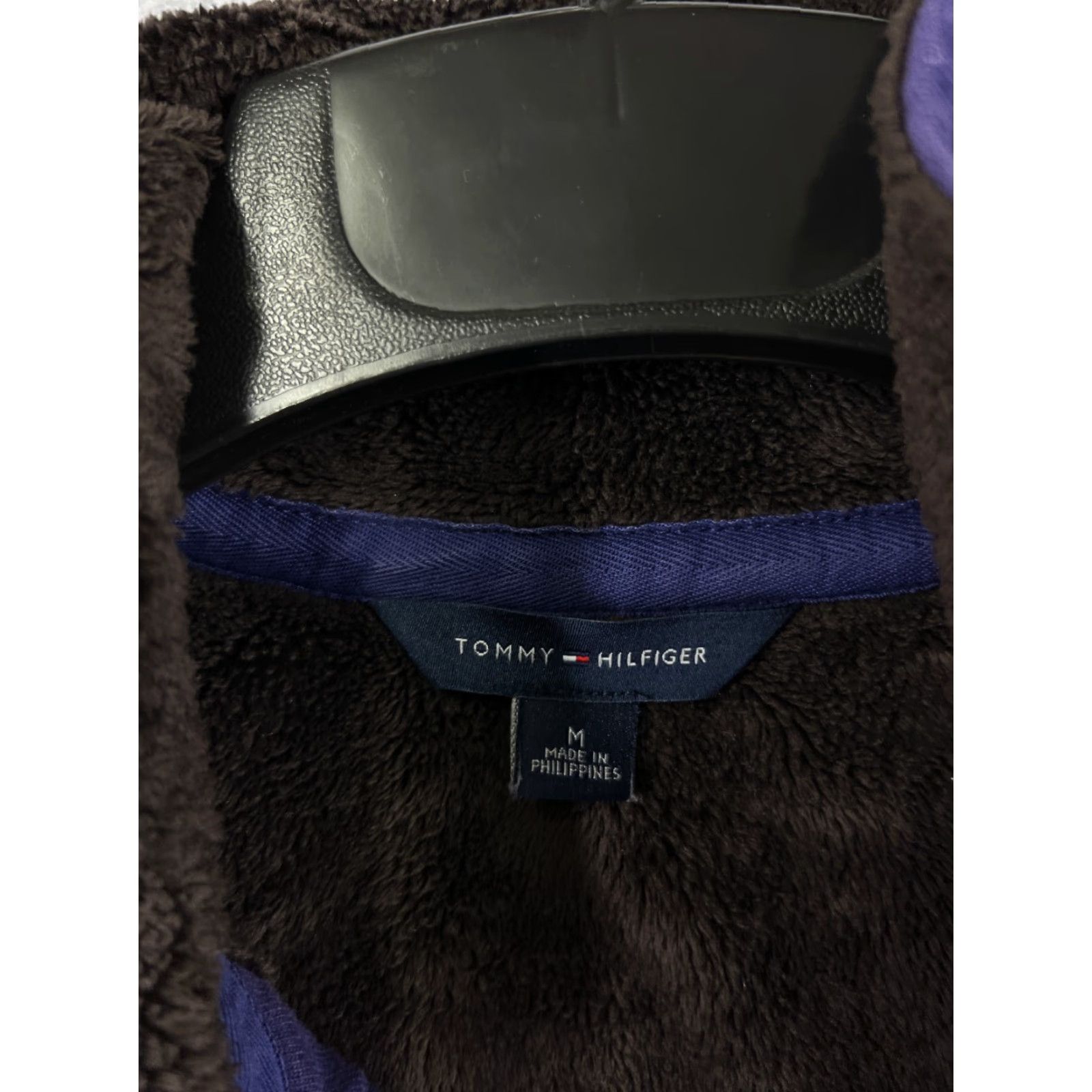 Tommy Hilfiger Tommy Hilfiger Jacket Women Medium Purple Zip Fleece Mock Neck Cozy Casual Size M / US 6-8 / IT 42-44 - 4 Thumbnail
