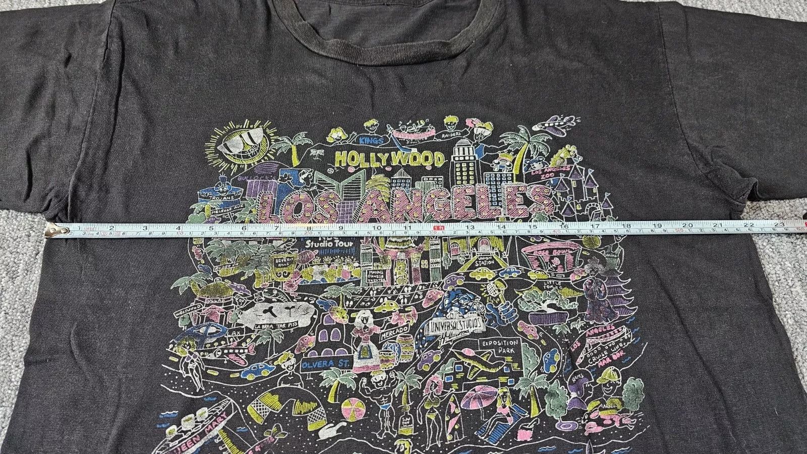 Vintage 80s Los Angeles Hollywood T-Shirt L Single Stich USA made Size US L / EU 52-54 / 3 - 13 Thumbnail