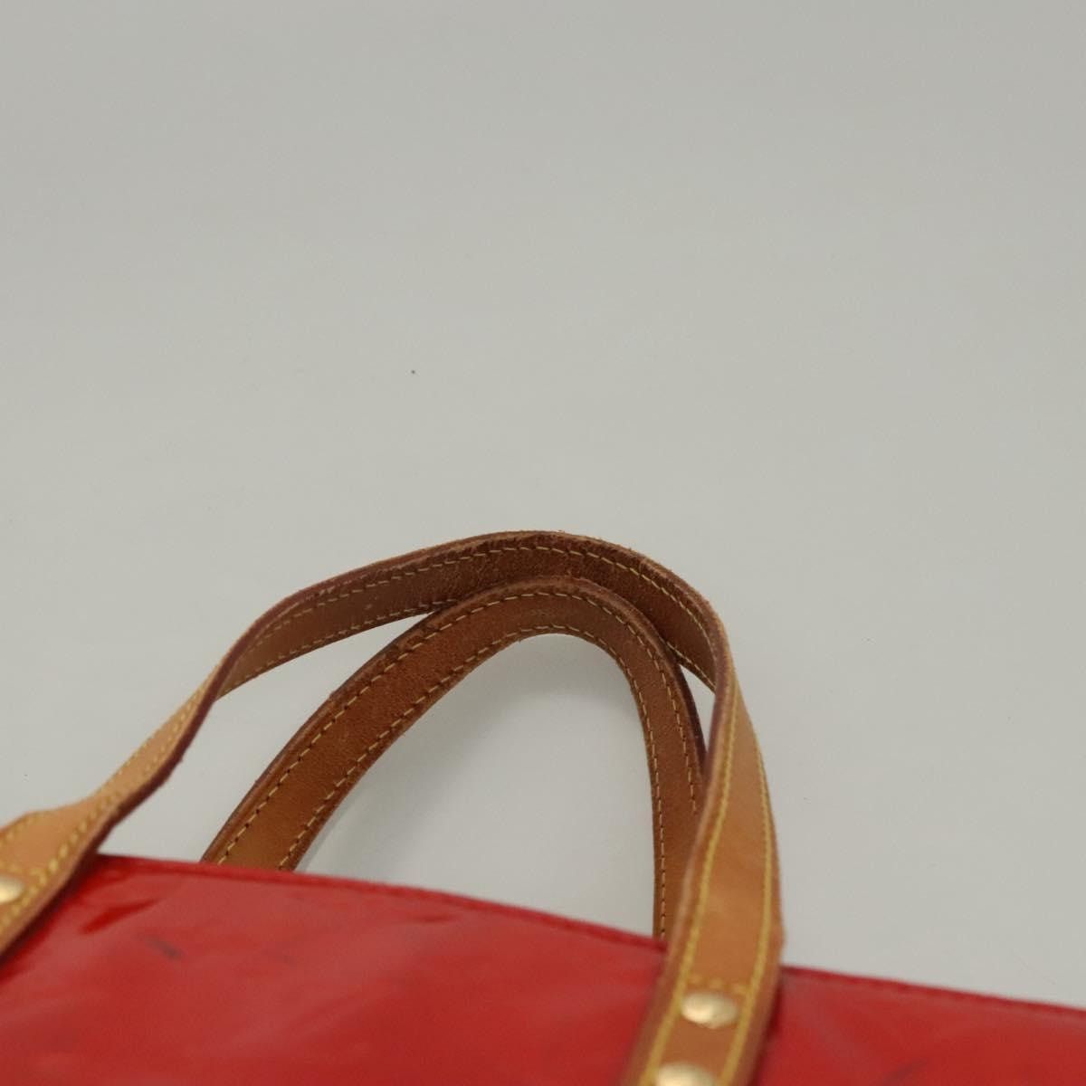 Louis Vuitton LOUIS VUITTON Monogram Vernis Reade MM Hand Bag Red Rouge Size ONE SIZE - 15 Thumbnail