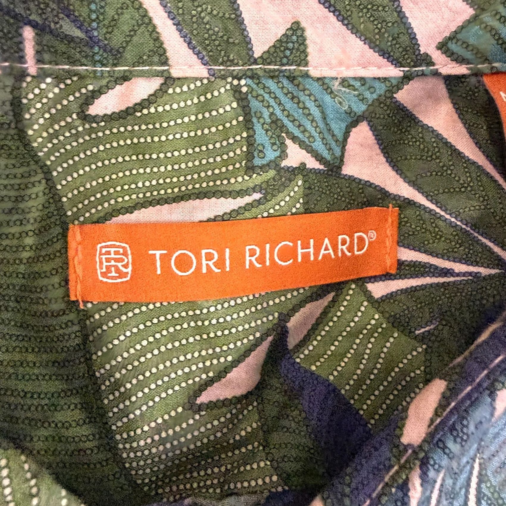 Tori Richard Tori Richard Shirt Mens M Multicolor Leaf Hawaiian Short Sleeve Button Up Size US M / EU 48-50 / 2 - 6 Thumbnail