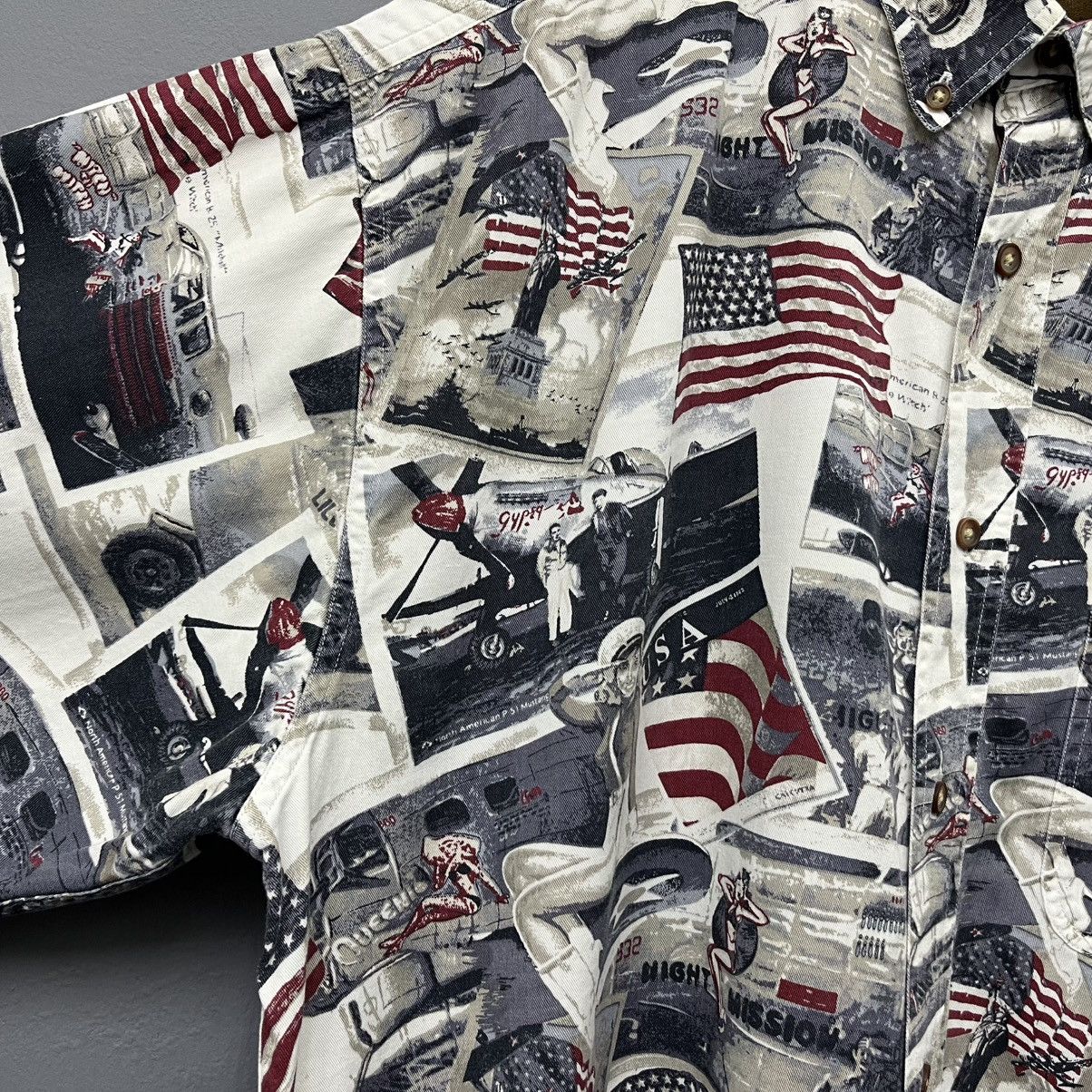 North River Outfitters North River American Patriotic Button Up Shirts Size US XL / EU 56 / 4 - 5 Thumbnail