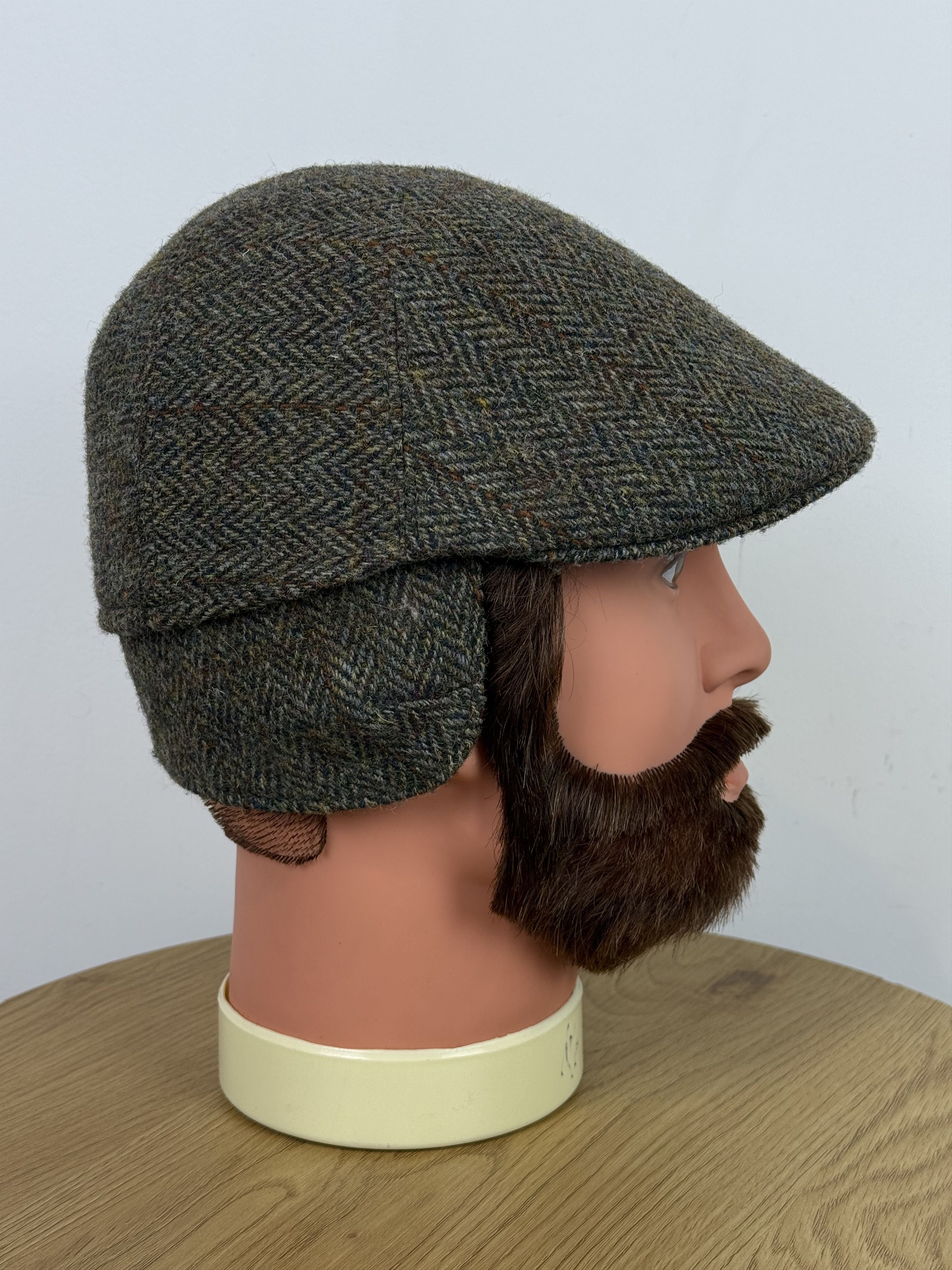 Harris Tweed Harris Tweed Flat Cap Forest Winter Wool Size ONE SIZE - 7 Thumbnail