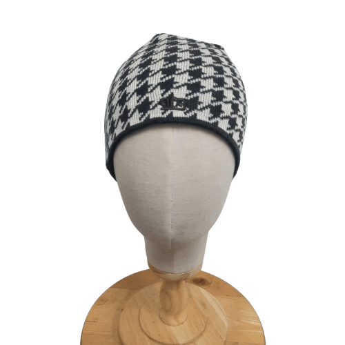 Japanese Brand ⚔️ Japanese brand houndstooth design pull on beanie hat Size ONE SIZE - 1 Thumbnail