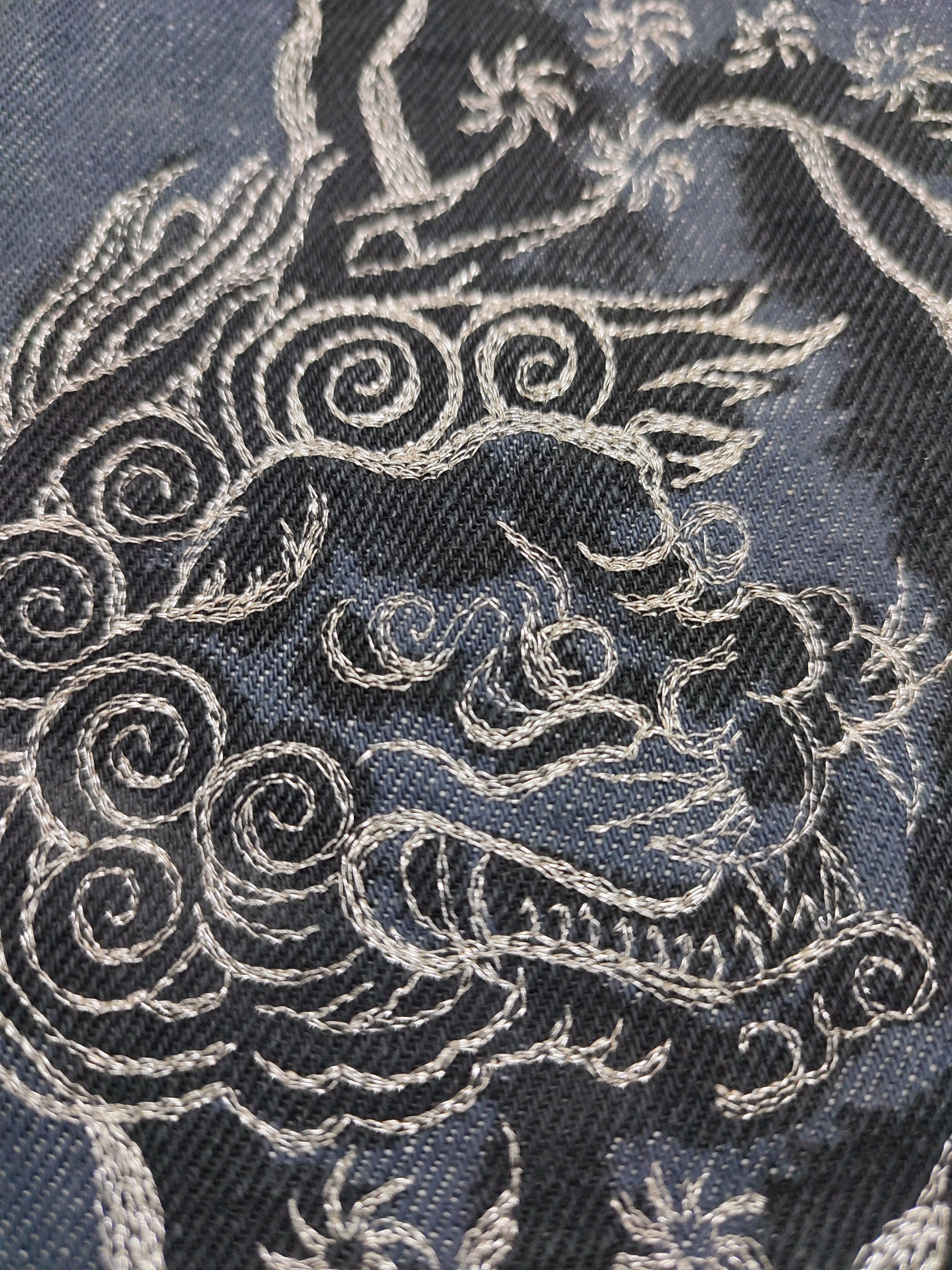 Jean Paul Gaultier Jean Paul Gaultier Dragon Embroidery Jeans Size US 31 - 11 Thumbnail