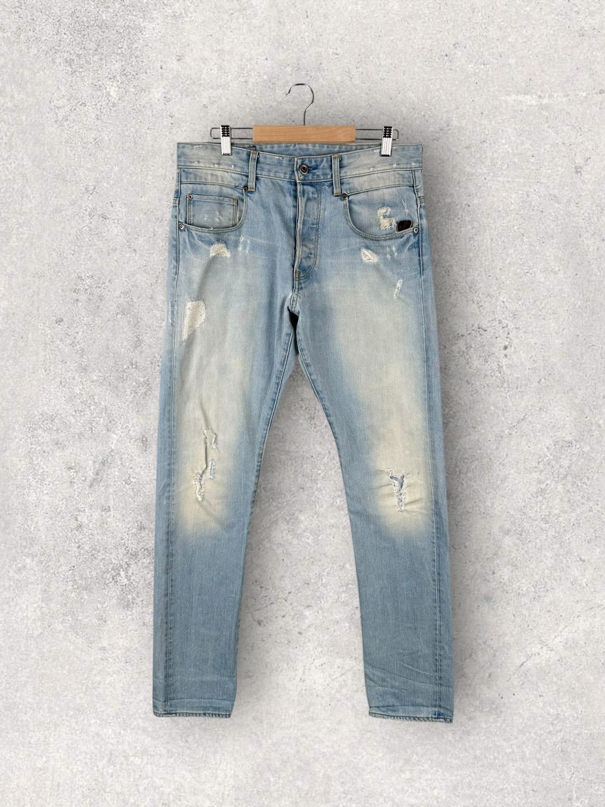 G-Star G-star Radar Tapered Avant Garde Jeans Denim Size US 33 - 1 Thumbnail