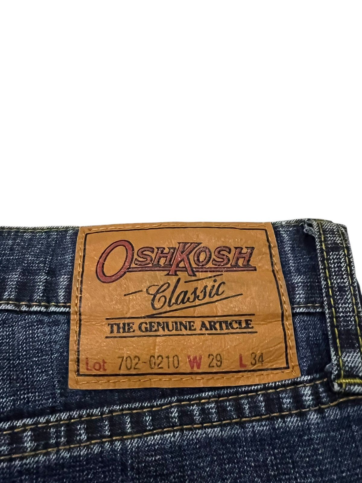 If Six Was Nine × Le Grande Bleu (L.G.B.) × Oshkosh Vintage 90’s Oshkosh Distress Painter Punk Jeans Size US 30 / EU 46 - 12 Thumbnail