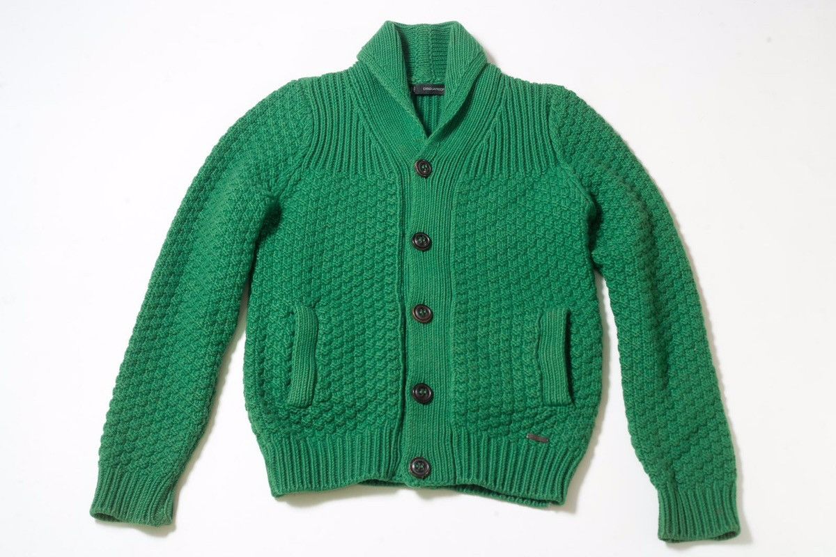Dsquared2 dsquared2 vintage heavy knit mens wool cardigan Size US S / EU 44-46 / 1 - 1 Thumbnail