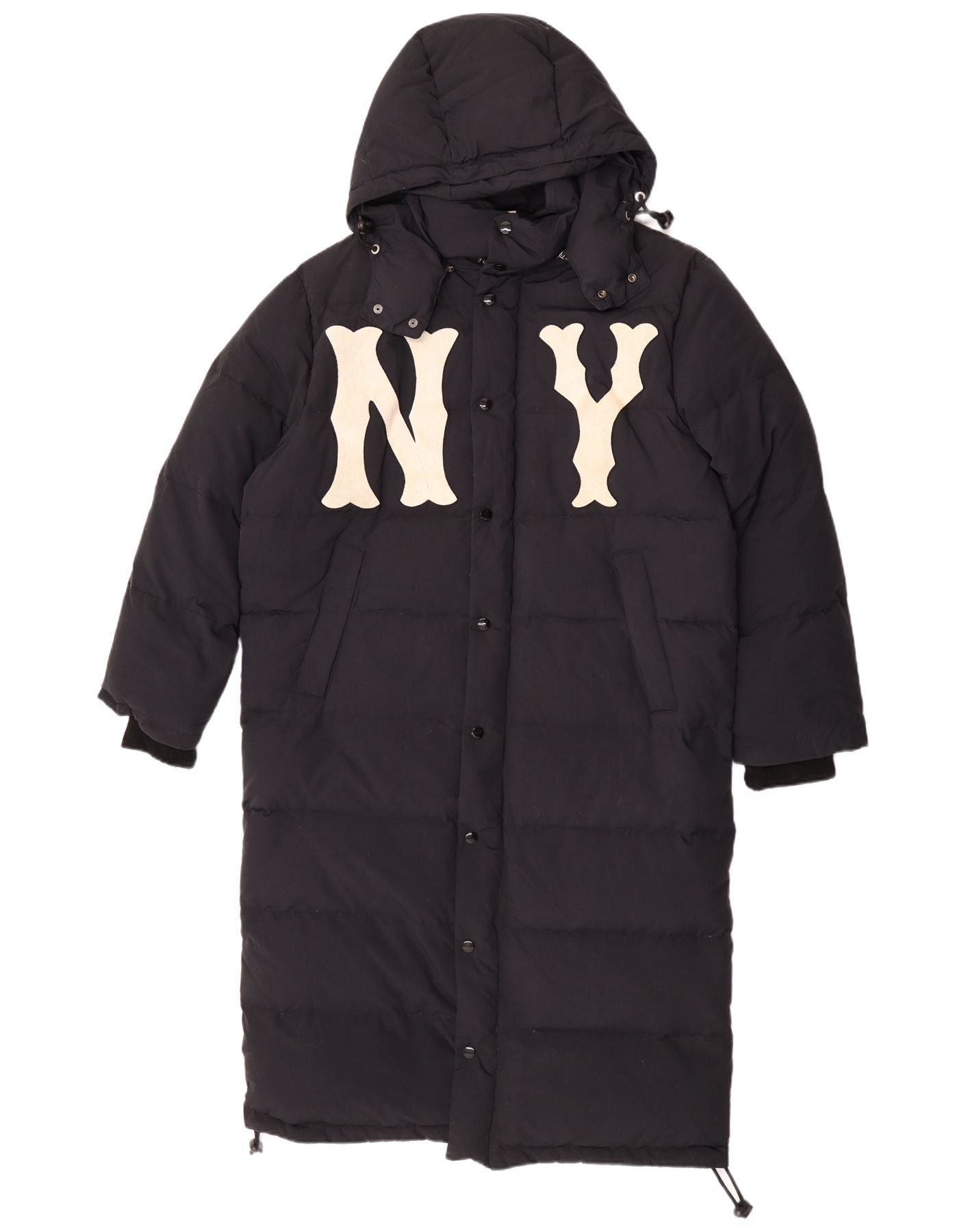 Gucci Mens Graphic Hooded Padded Coat IT 46 Large Black Polyamide Size US XL / EU 56 / 4 - 1 Thumbnail