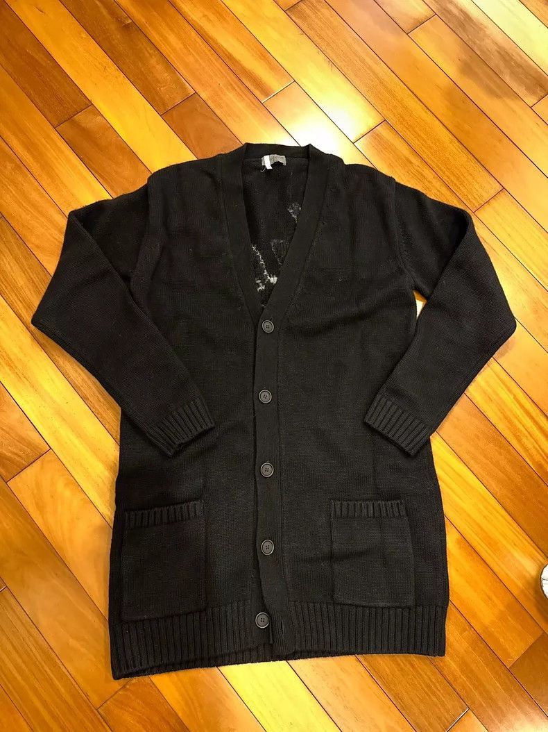 Yohji Yamamoto Yohji Yamamoto YOHJI YAMAMOTO Long Knit Cardigan Sweater Size US L / EU 52-54 / 3 - 1 Thumbnail