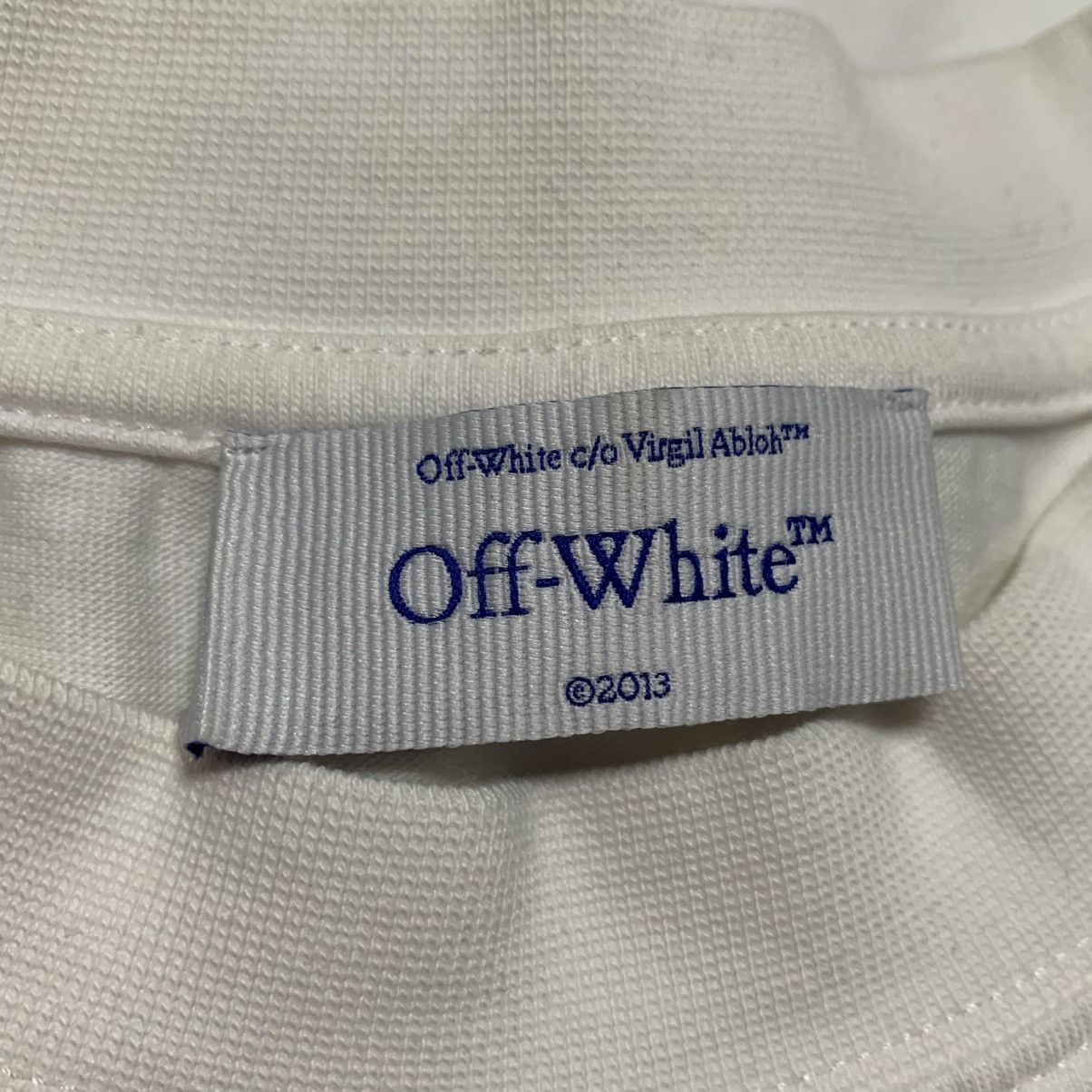 Off-White Off White Small Graffiti Graphic White Tee Virgil Abloh Size US S / EU 44-46 / 1 - 5 Thumbnail