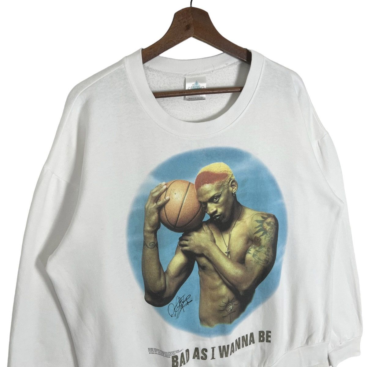 Rap Tees Vintage 90s Dennis Rodman Sweatshirt Size US L / EU 52-54 / 3 - 4 Thumbnail