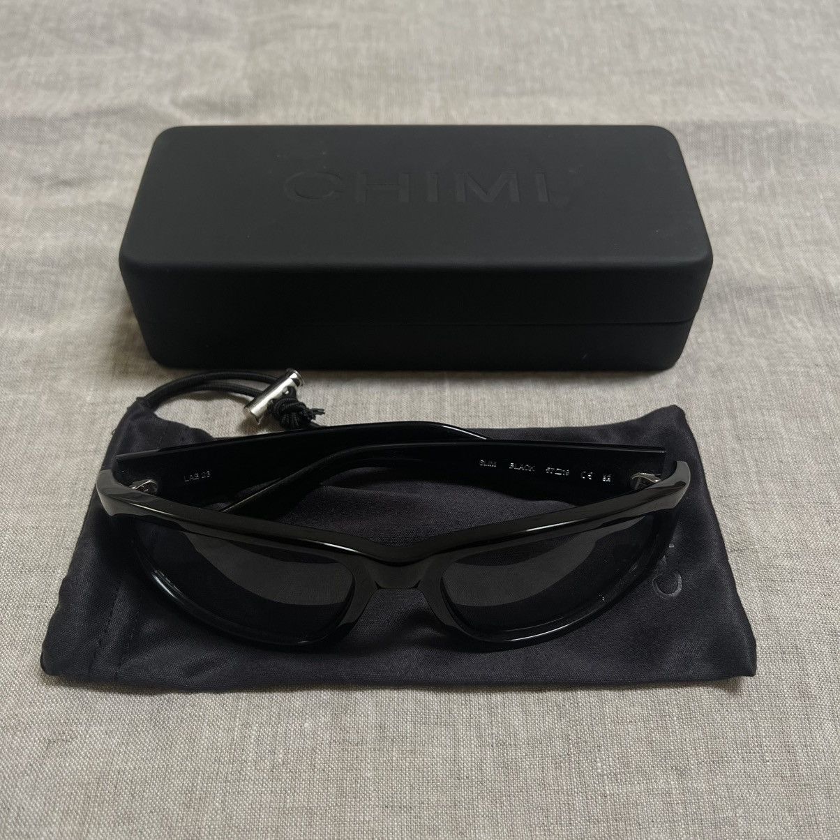 CHIMI CHIMI - Black Slim Sunglasses - Lab 23 Size ONE SIZE - 8 Thumbnail