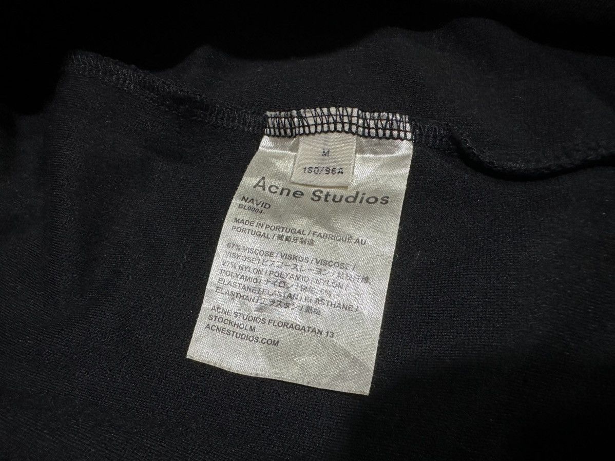Acne Studios 🔥Acne Studios Navid Tee Mock Neck Spell Out Size US M / EU 48-50 / 2 - 6 Thumbnail