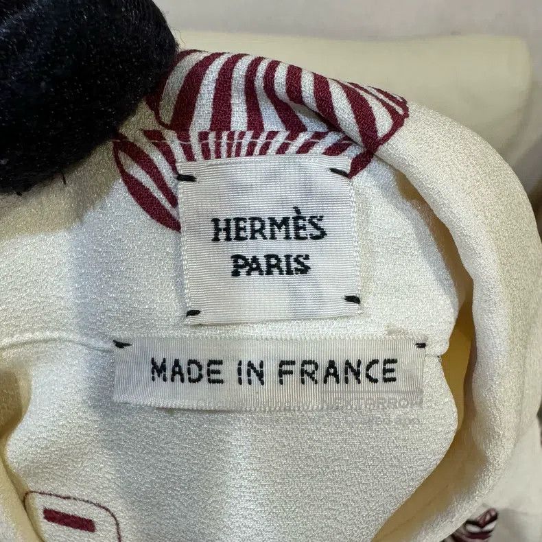 Hermes Hermes Perfume Bottle Pattern Mulberry Silk Long Sleeve Sh Size XXS / US 00 / IT 34 - 3 Thumbnail