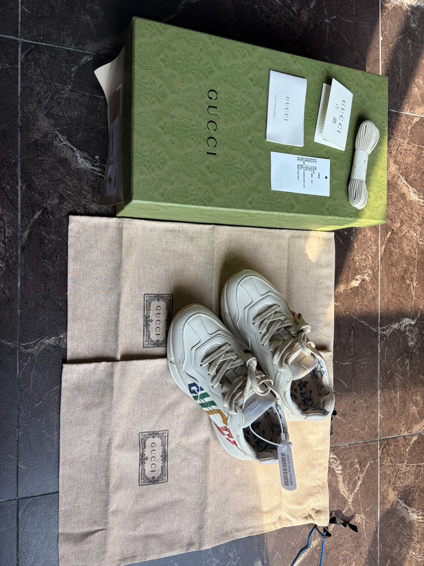 Gucci Gucci Dad Shoes Rainbow Side Logo 36 Size US 5 / IT 35 - 1 Thumbnail