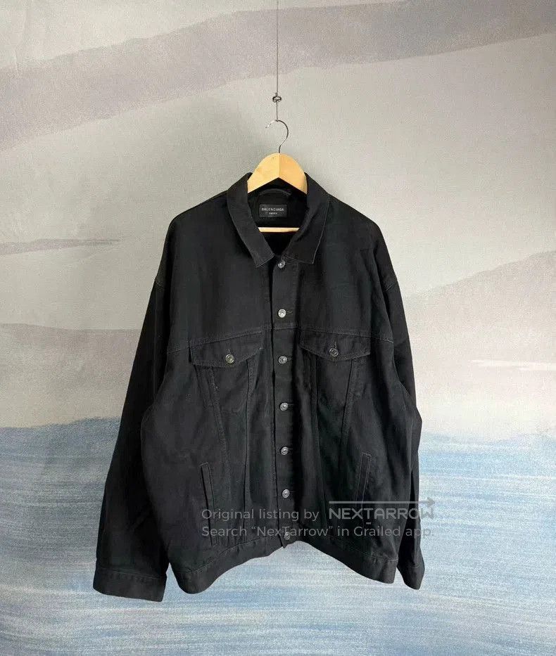 Balenciaga Balenciaga Black Denim Jacket SS23. Size US M / EU 48-50 / 2 - 1 Thumbnail
