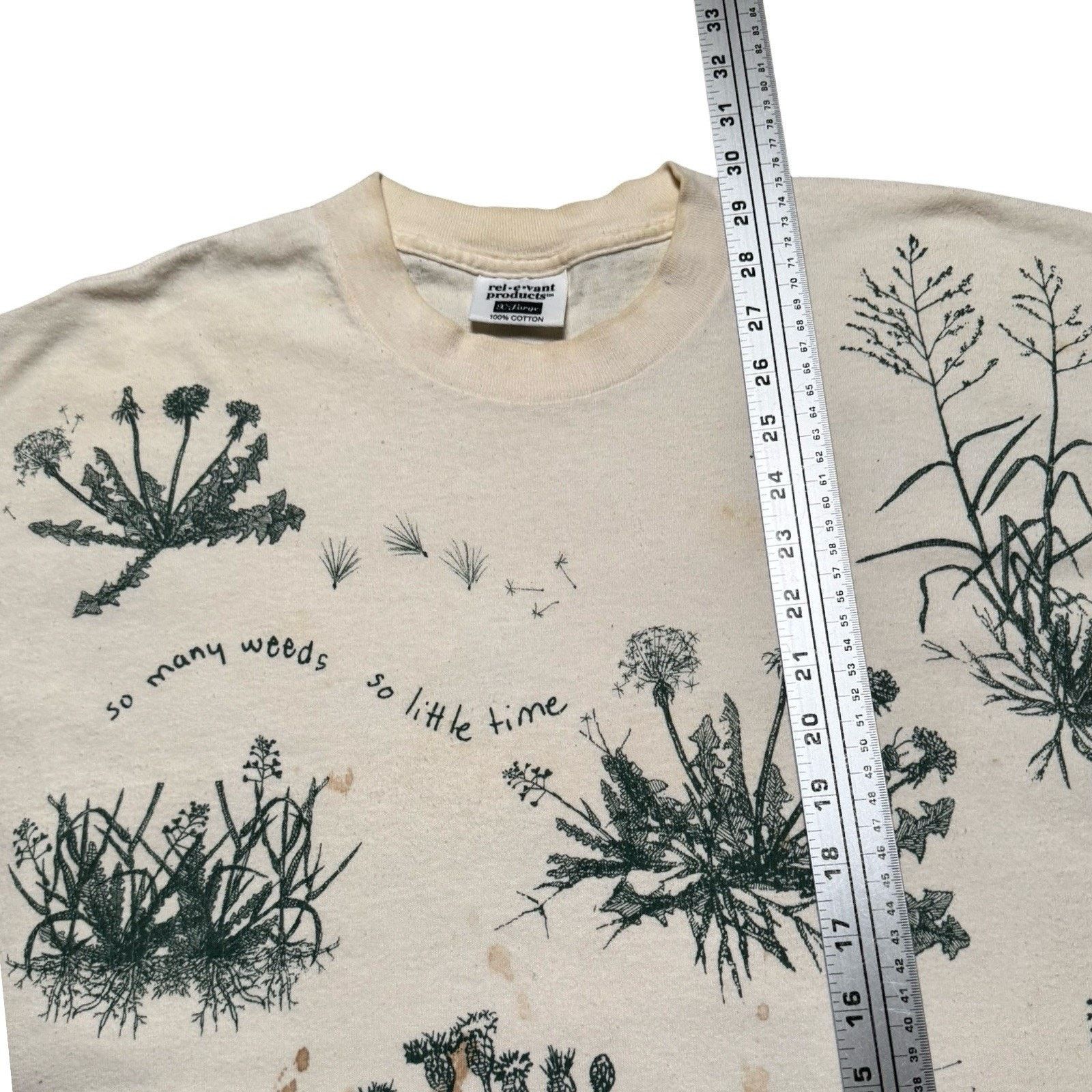 Vintage Vintage Botany Weed Plant Shirt Mens XL Distressed T Shirt Size US XL / EU 56 / 4 - 6 Thumbnail