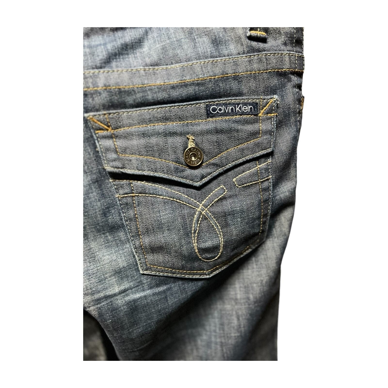 Calvin Klein Awesome Calvin Klein Jeans Straight Women's 12 Blue Dark Was Size 34" / US 12 / IT 48 - 3 Thumbnail