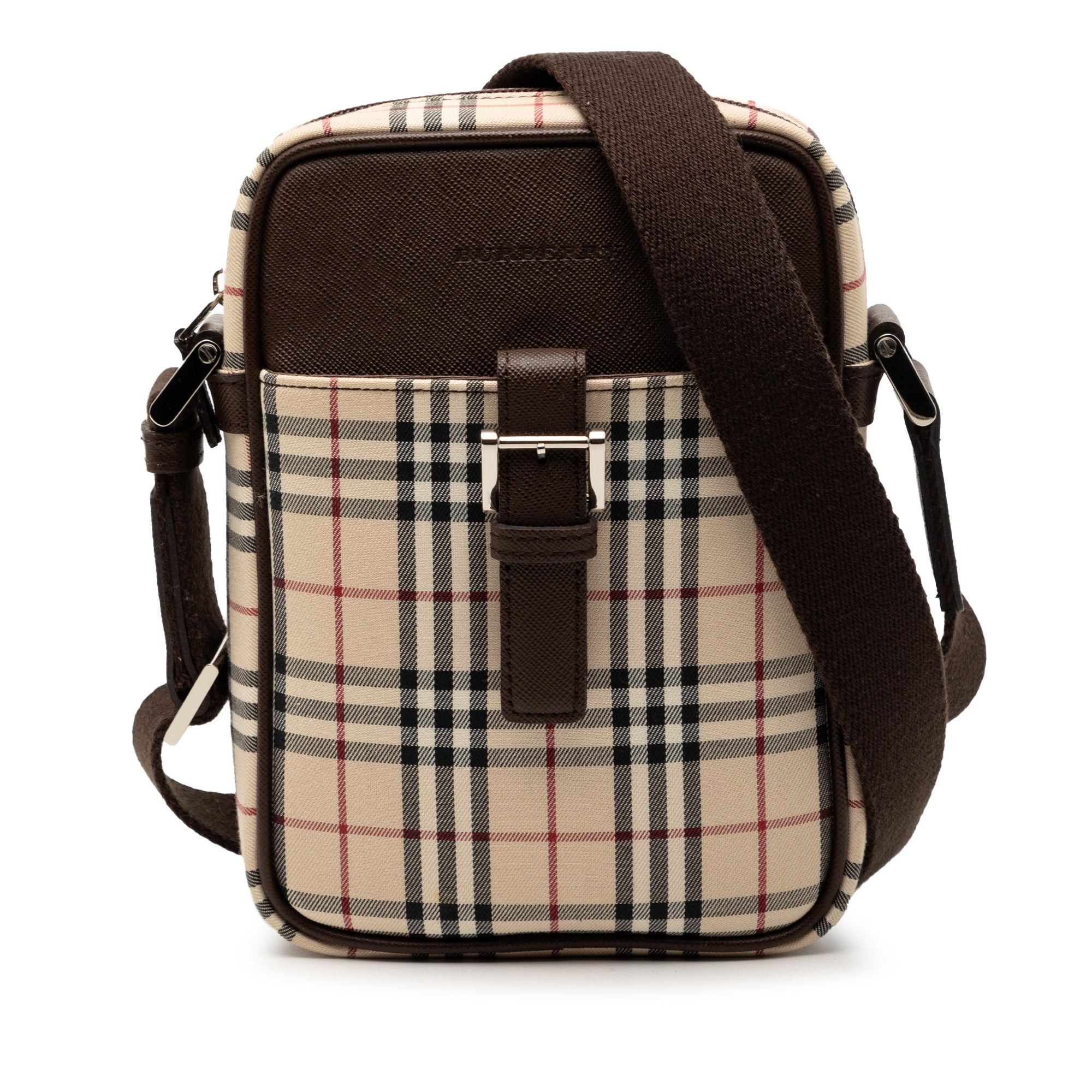 Burberry House Check Canvas Crossbody Size ONE SIZE - 1 Thumbnail